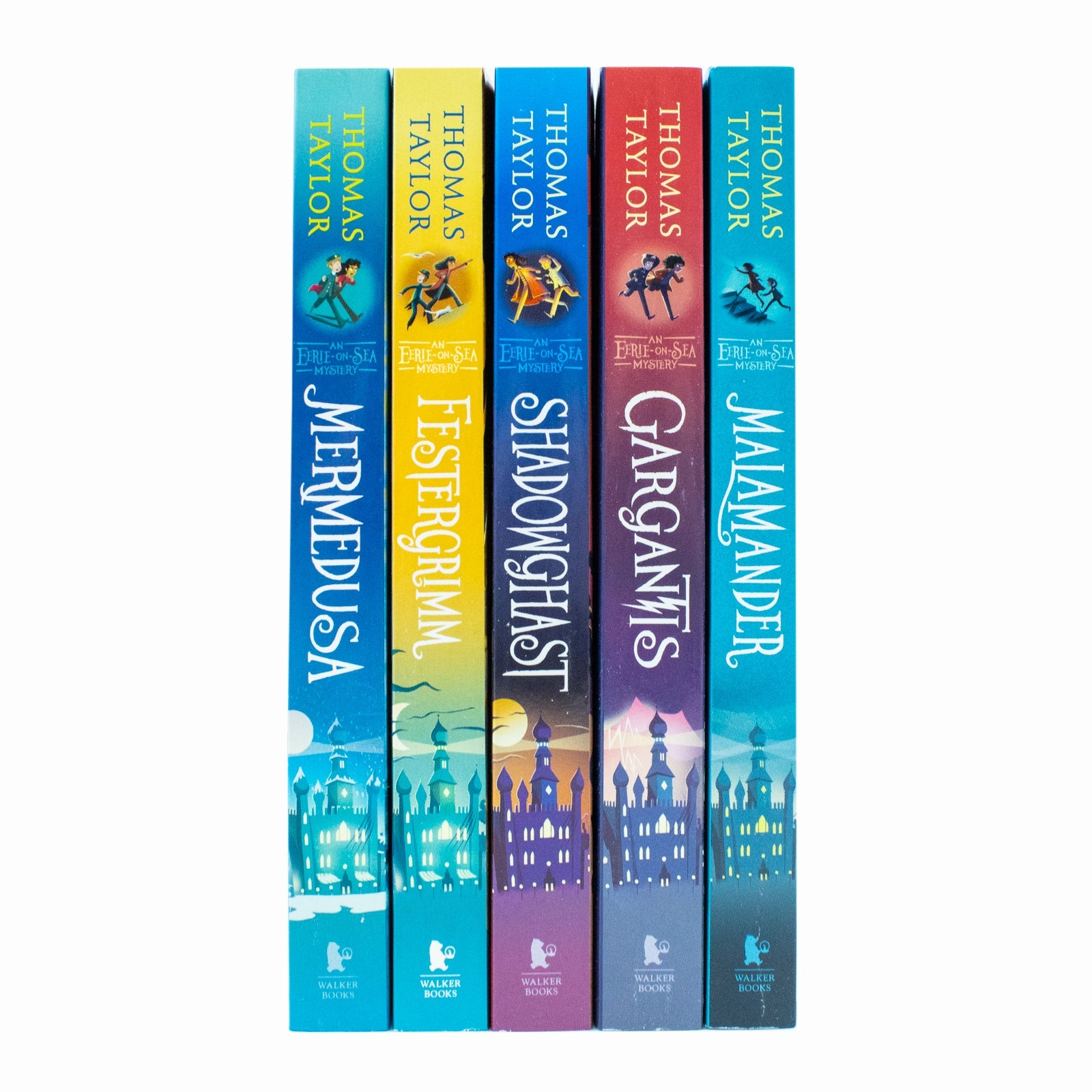 An Eerie-on-Sea Mystery Series 5 Book Set by Thomas Taylor – Malamander, Gargantis, Shadowghast, Festergrimm, Mermedusa – Kids Adventure Fiction