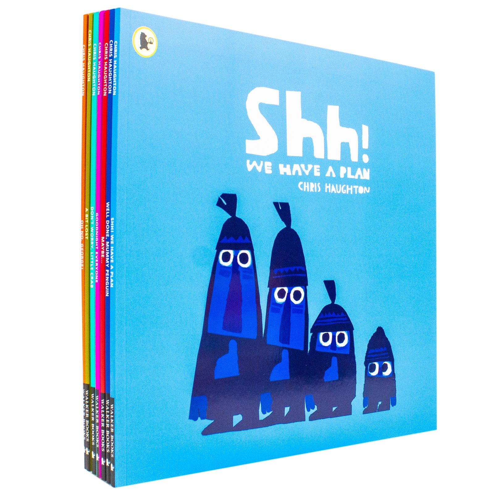 Chris Haughton 7 Books Collection Set (A Bit Lost, Oh No George, Shh We Have a Plan, Don't Worry, Little Crab, Goodnight Everyone, Well Done Mummy Penguin, Maybe...)