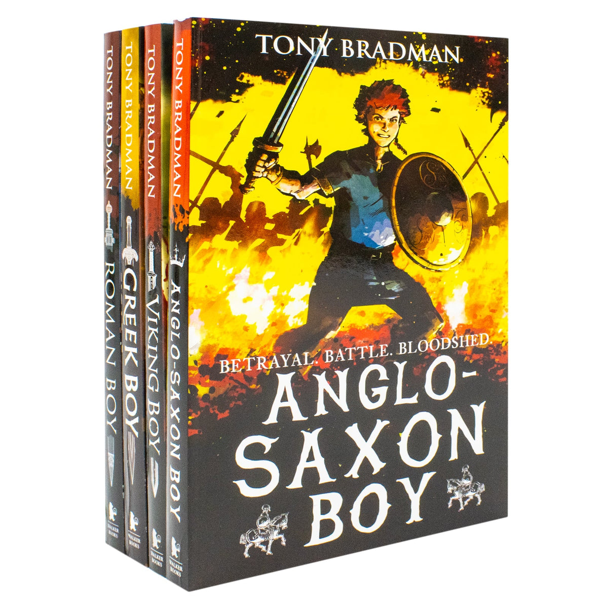 Viking Boy Series 4 Books Collection Set by Tony Bradman (Viking Boy, Greek Boy, Anglo-Saxon Boy & Roman Boy) | Paperback