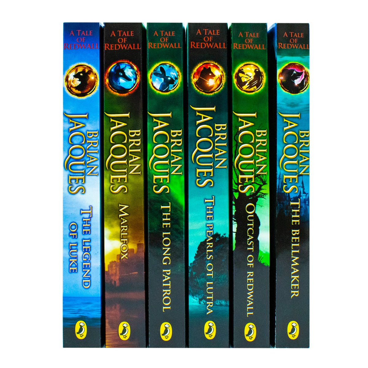 A Tale of Redwall Series Books 7–12 – 6 Book Collection Set by Brian Jacques (The Bellmaker, Outcast of Redwall, Pearls of Lutra, Long Patrol, Marlfox, Legend of Luke)