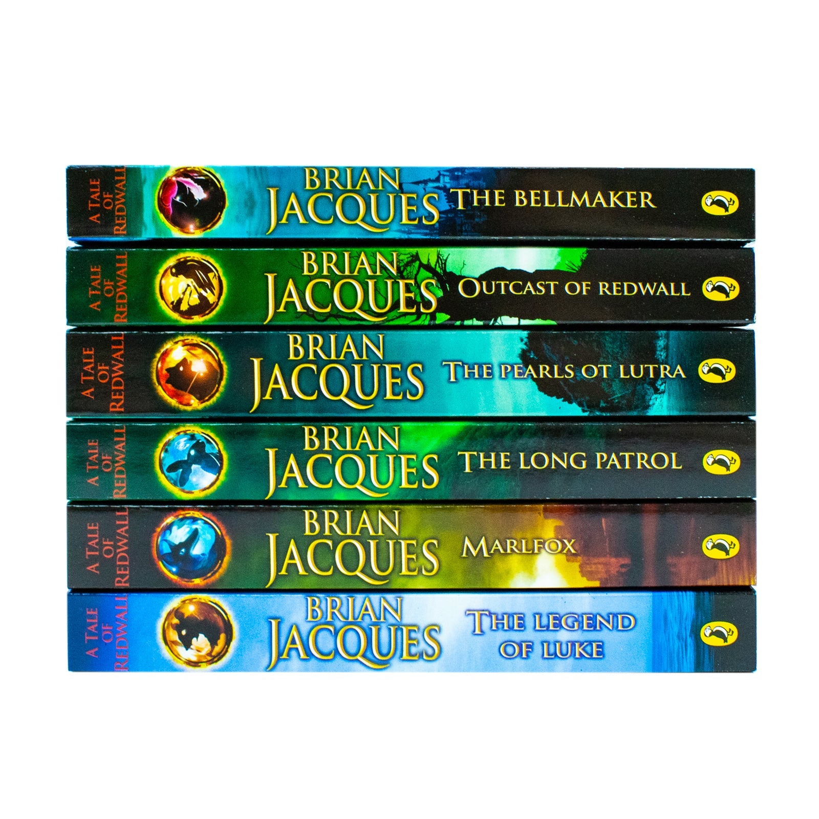 A Tale of Redwall Series Books 7–12 – 6 Book Collection Set by Brian Jacques (The Bellmaker, Outcast of Redwall, Pearls of Lutra, Long Patrol, Marlfox, Legend of Luke)
