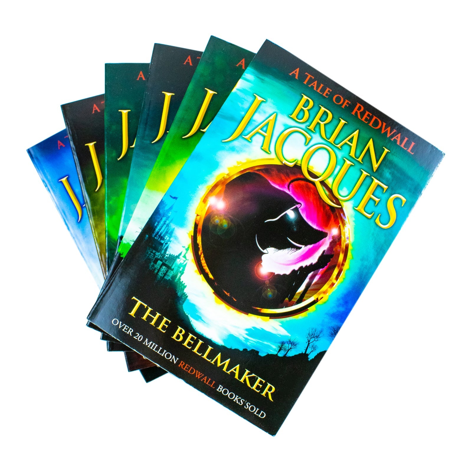 A Tale of Redwall Series Books 7–12 – 6 Book Collection Set by Brian Jacques (The Bellmaker, Outcast of Redwall, Pearls of Lutra, Long Patrol, Marlfox, Legend of Luke)
