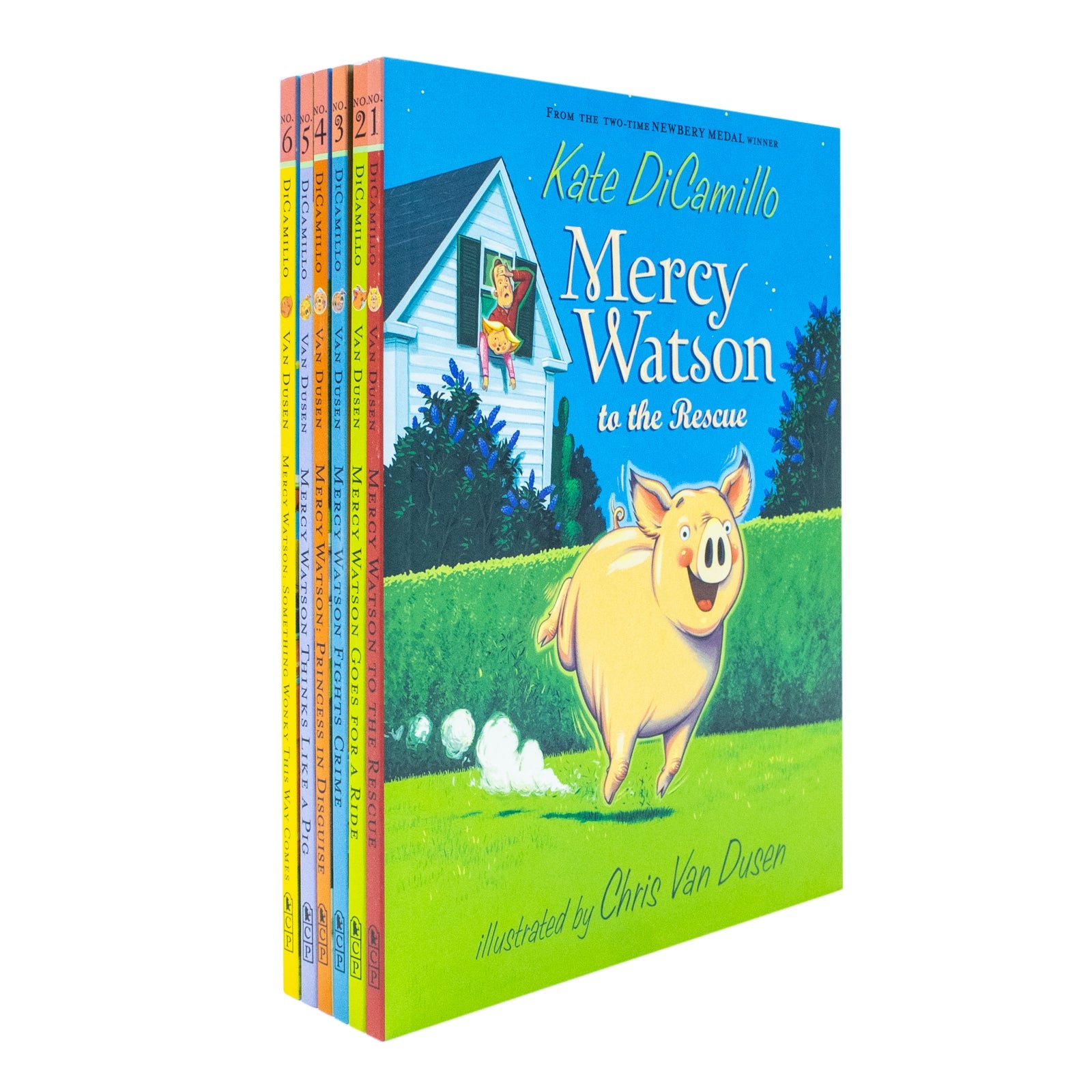 Mercy Watson Book Series 1-6 by Kate DiCamillo | Fun & Illustrated Children's Chapter Books for Ages 8-12, Adventure, Friendship & Family Stories