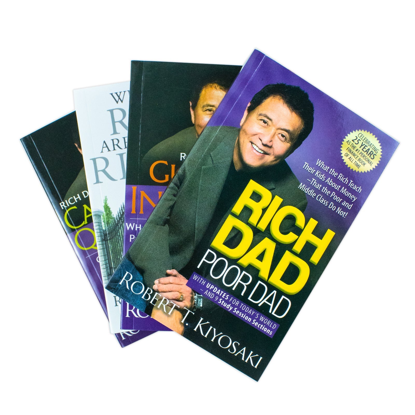 Robert T. Kiyosaki 4 Books Collection Set (Rich Dad Poor Dad, Cashflow Quadrant, Guide to Investing, Why the Rich are getting Richer)