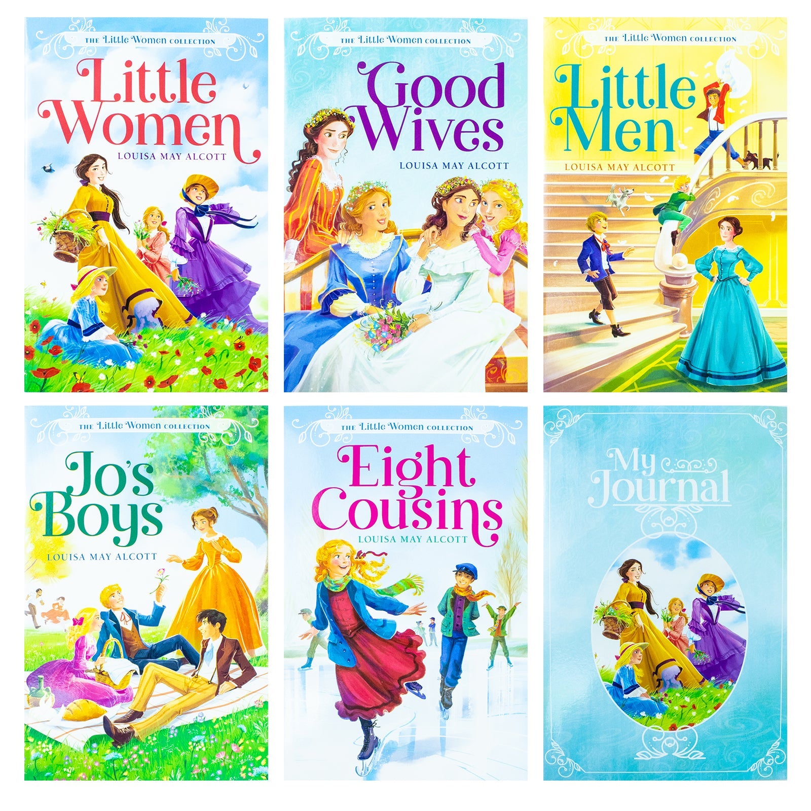 Little Women, Louisa May Alcott Family Favourites Collection: 5 Books Boxed Set with Postcards & Journal