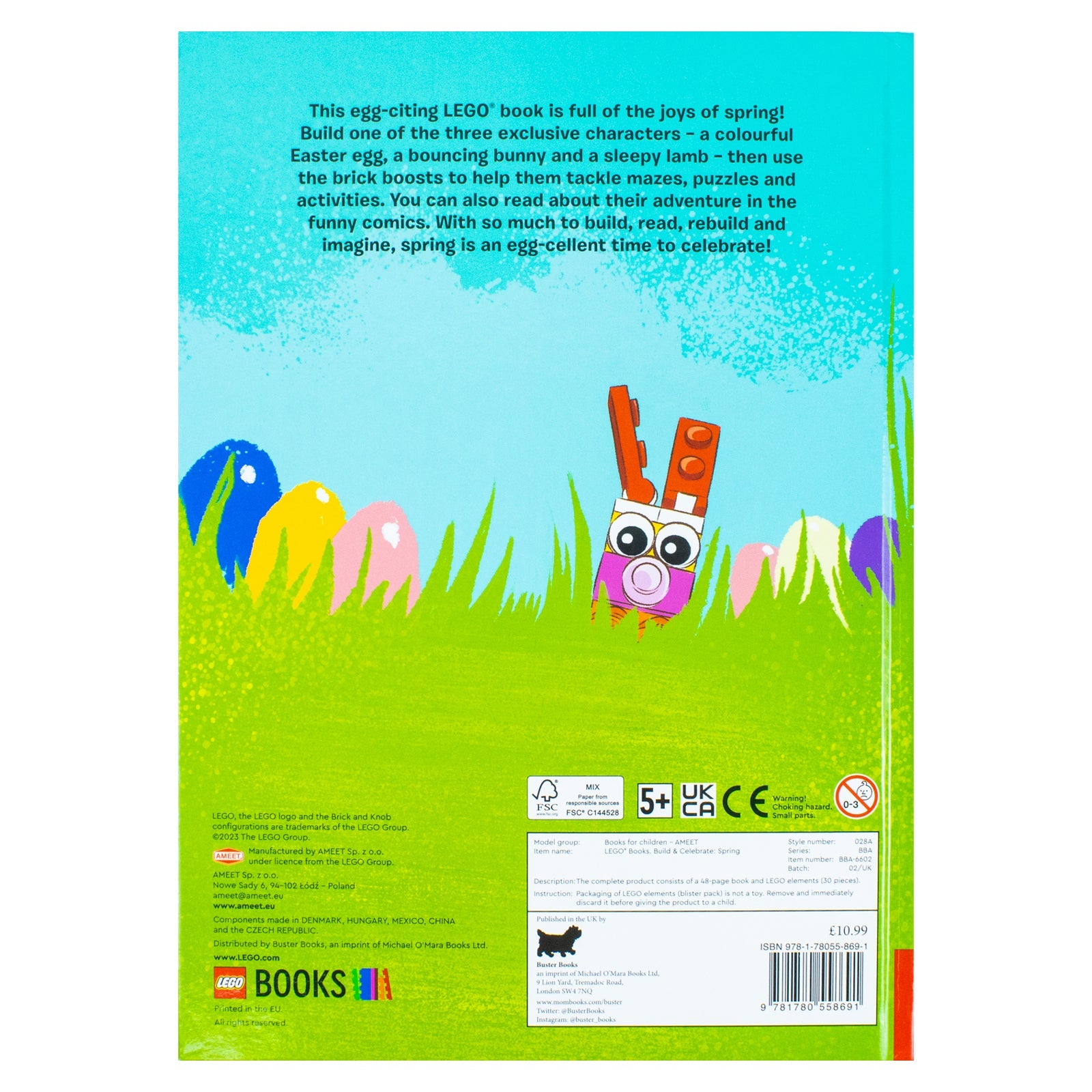 LEGO: Build and Celebrate Spring - A Fun Activity Book with 30 Bricks for Children Ages 4+ to Explore and Create