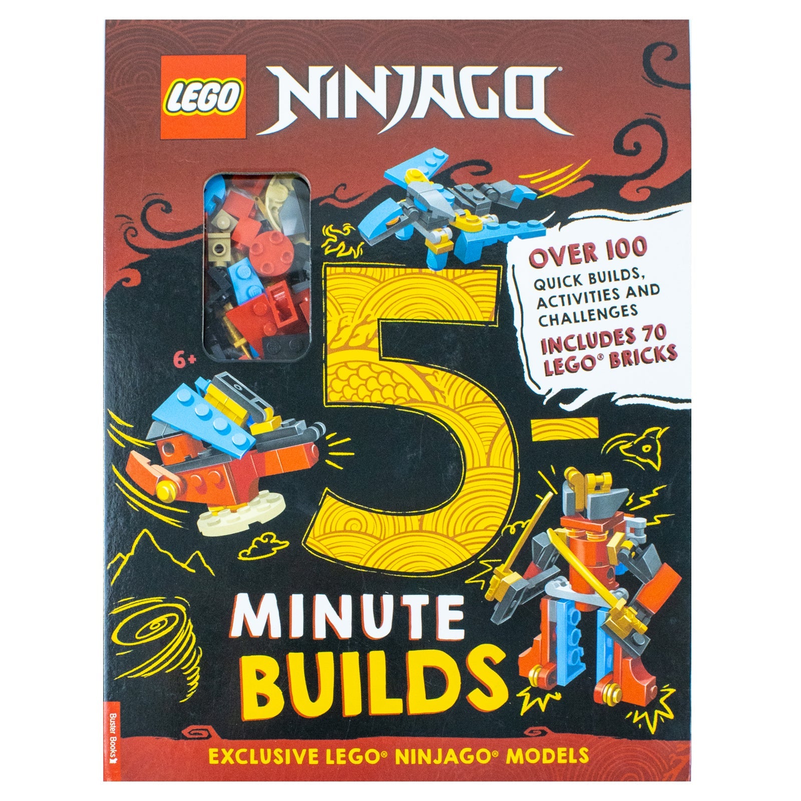 LEGO NINJAGO: Five-Minute Builds (with 70 LEGO bricks)