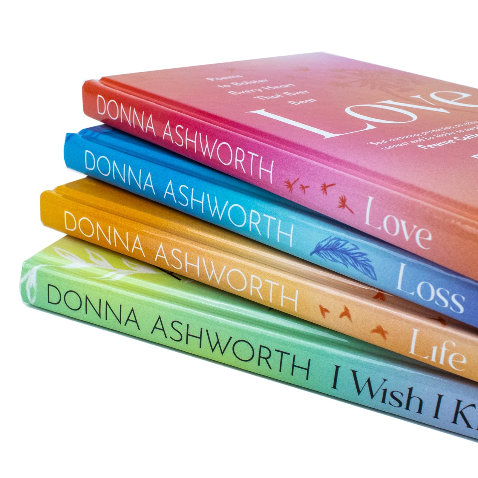 Donna Ashworth 4-Book Poetry Collection – I Wish I Knew, Love, Loss, Life | Inspiring books on emotions, self-help, mental health, healing, growth