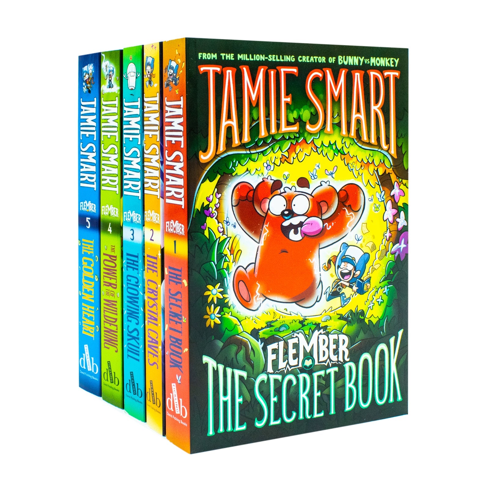 Flember Series 5 Books Collection Set (Books 1-5) by Jamie Smart -Fantasy Adventure for Kids 8+ Years with Magic, Humor, Illustrated Stories & Engaging Narratives