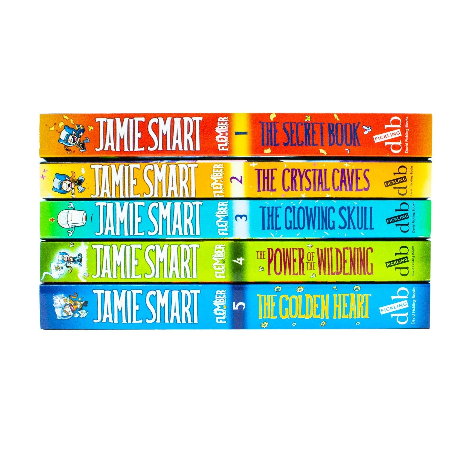 Flember Series 5 Books Collection Set (Books 1-5) by Jamie Smart -Fantasy Adventure for Kids 8+ Years with Magic, Humor, Illustrated Stories & Engaging Narratives