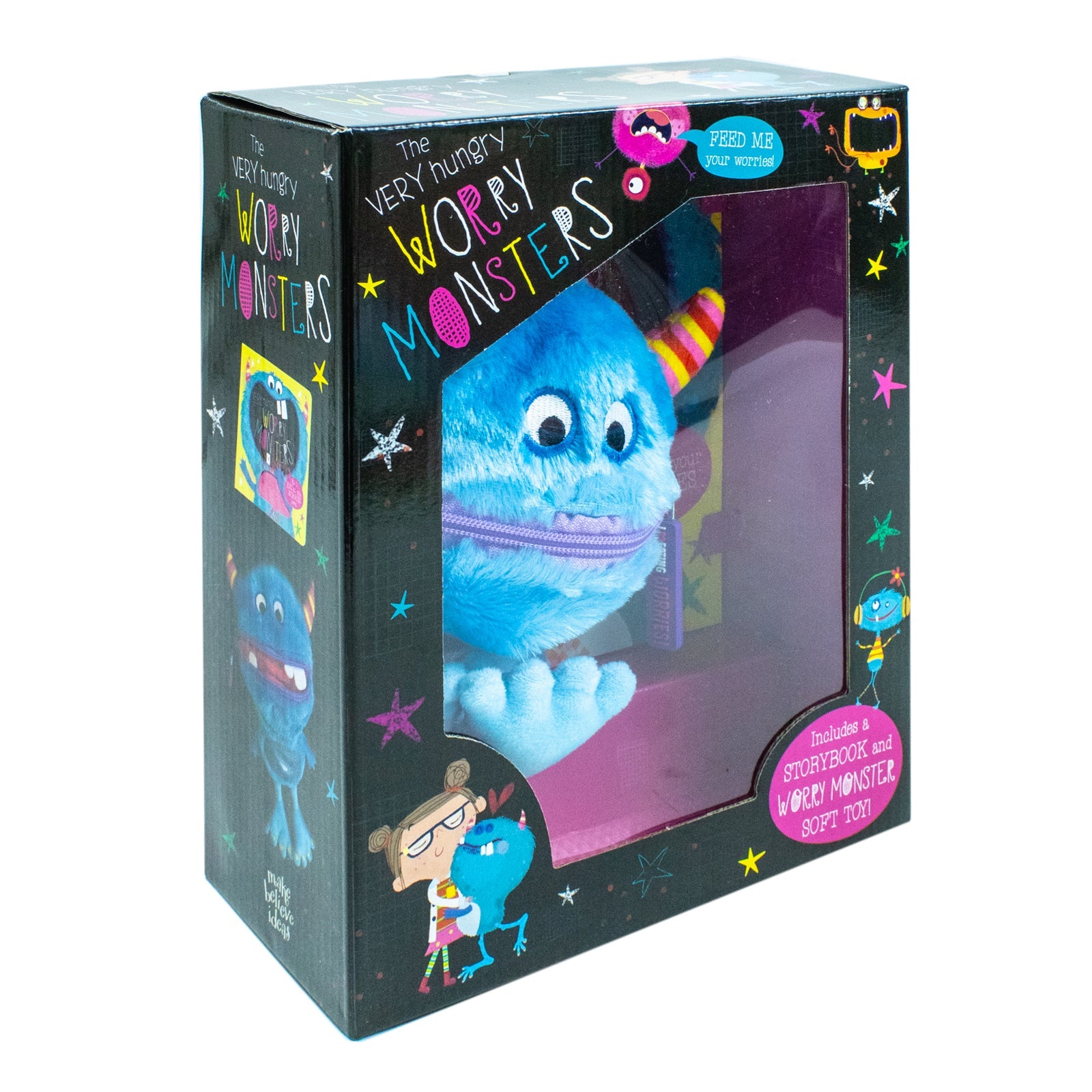 The Very Hungry Worry Monster Plush and Book Set |Children's Anxiety Help, Emotional Support, Picture Book & Plush Toy for Worry & Stress Management