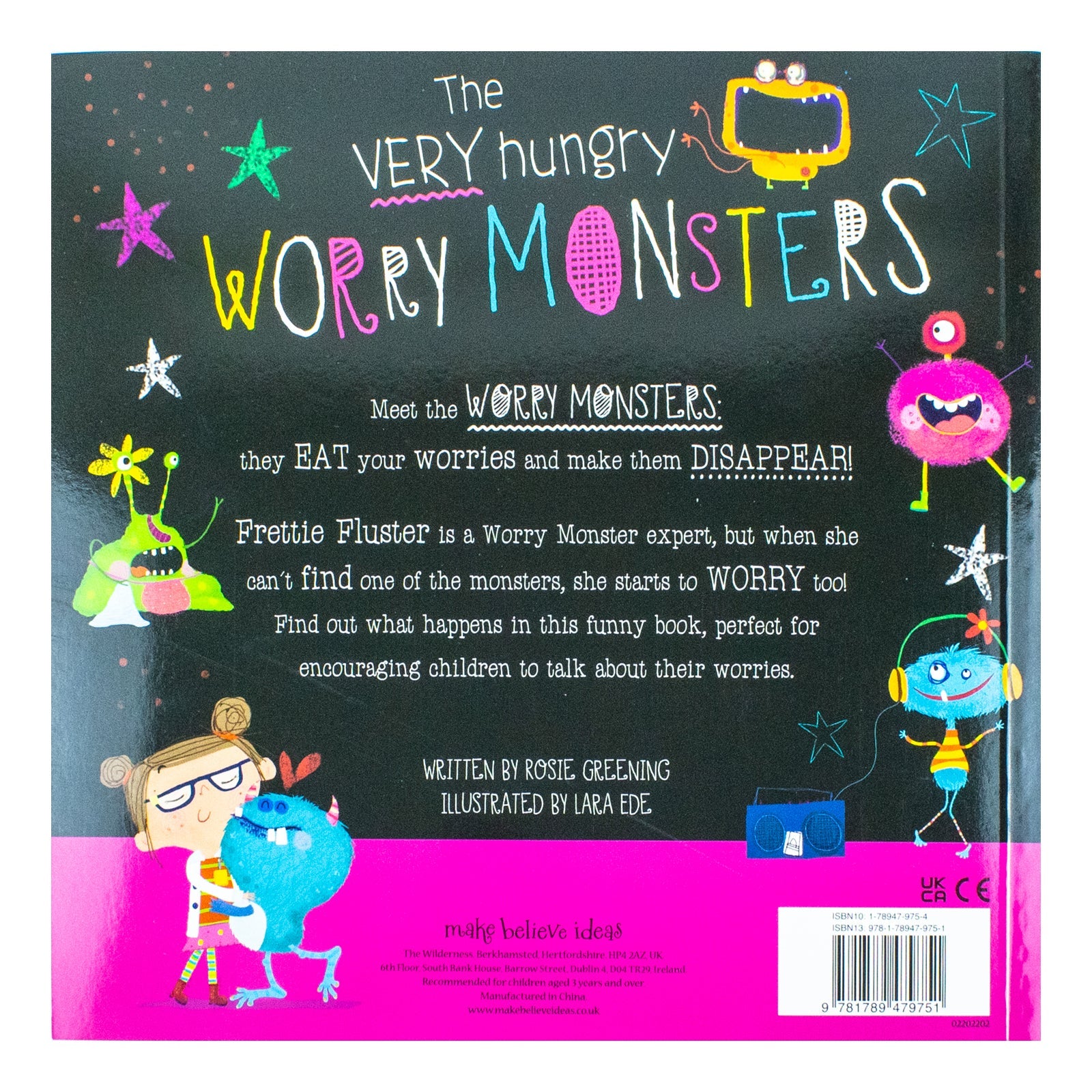 The Very Hungry Worry Monster Plush and Book Set |Children's Anxiety Help, Emotional Support, Picture Book & Plush Toy for Worry & Stress Management