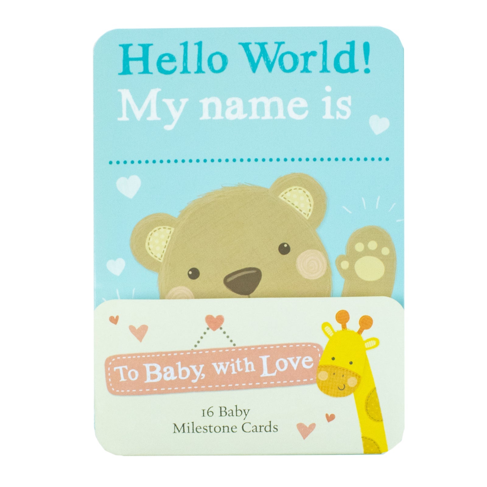 Hello World! My name is (16 Baby Milestone Cards )