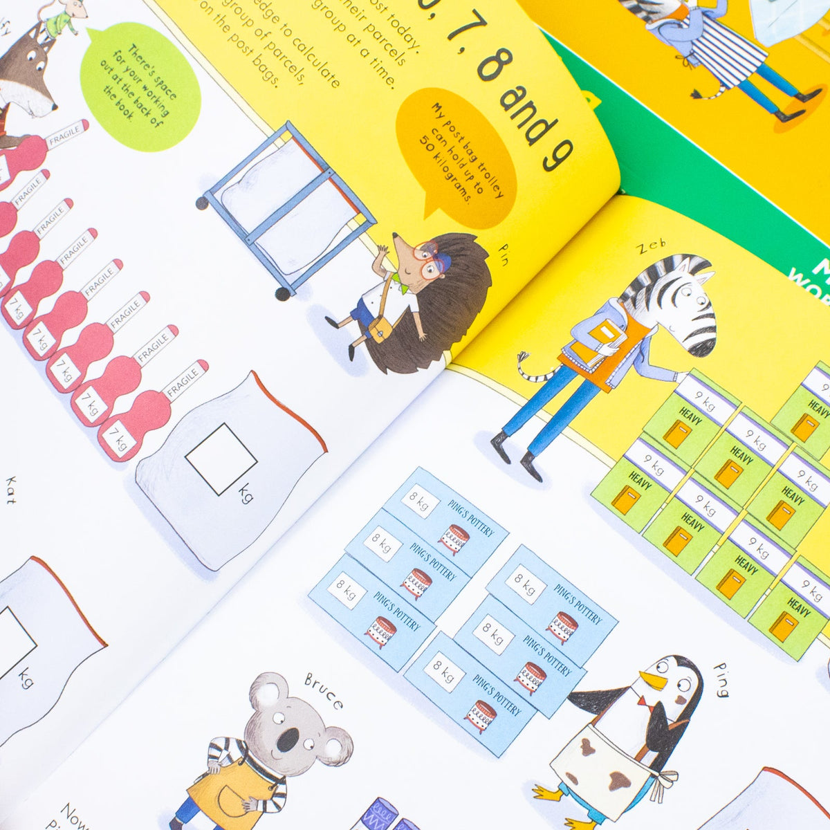 Usborne Workbooks Home Learning Age 7-8 Collection 3 Books Set (Multiplying, Dividing, Comprehension)