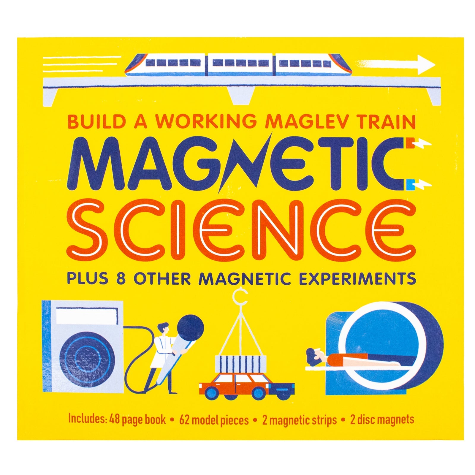 Magnetic Science – Build a Maglev Train and 8 Magnetic Experiments | STEM Learning Set for Kids