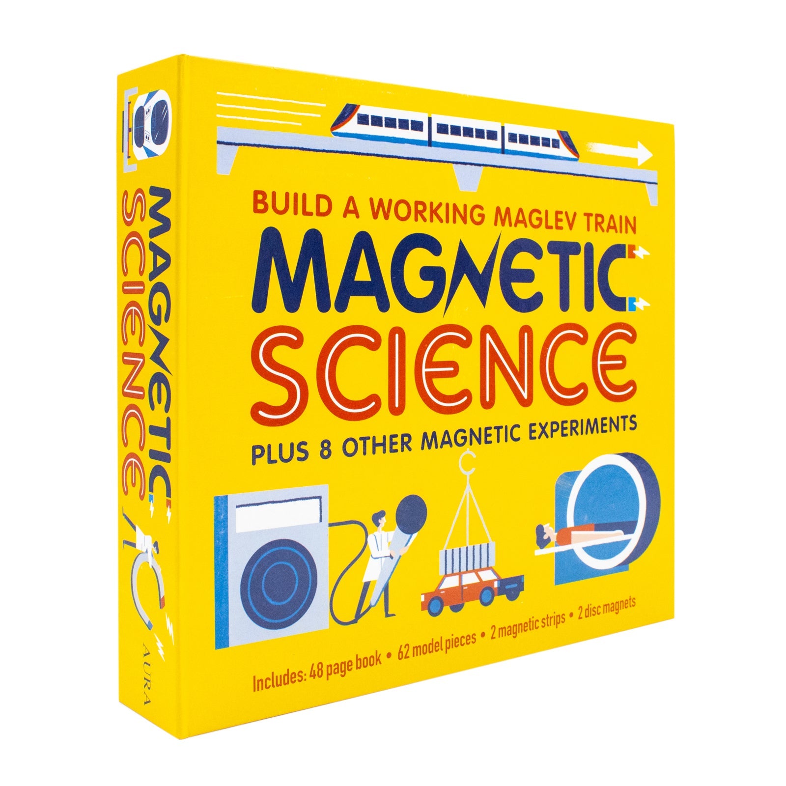 Magnetic Science – Build a Maglev Train and 8 Magnetic Experiments | STEM Learning Set for Kids