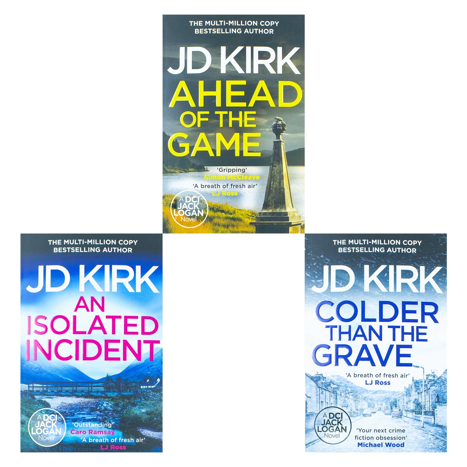 DCI Logan Crime Thrillers 10–12 by JD Kirk – 3-Book Collection Set | Gritty Crime Novels, Mystery, Suspense, Detective Fiction & Thriller Series