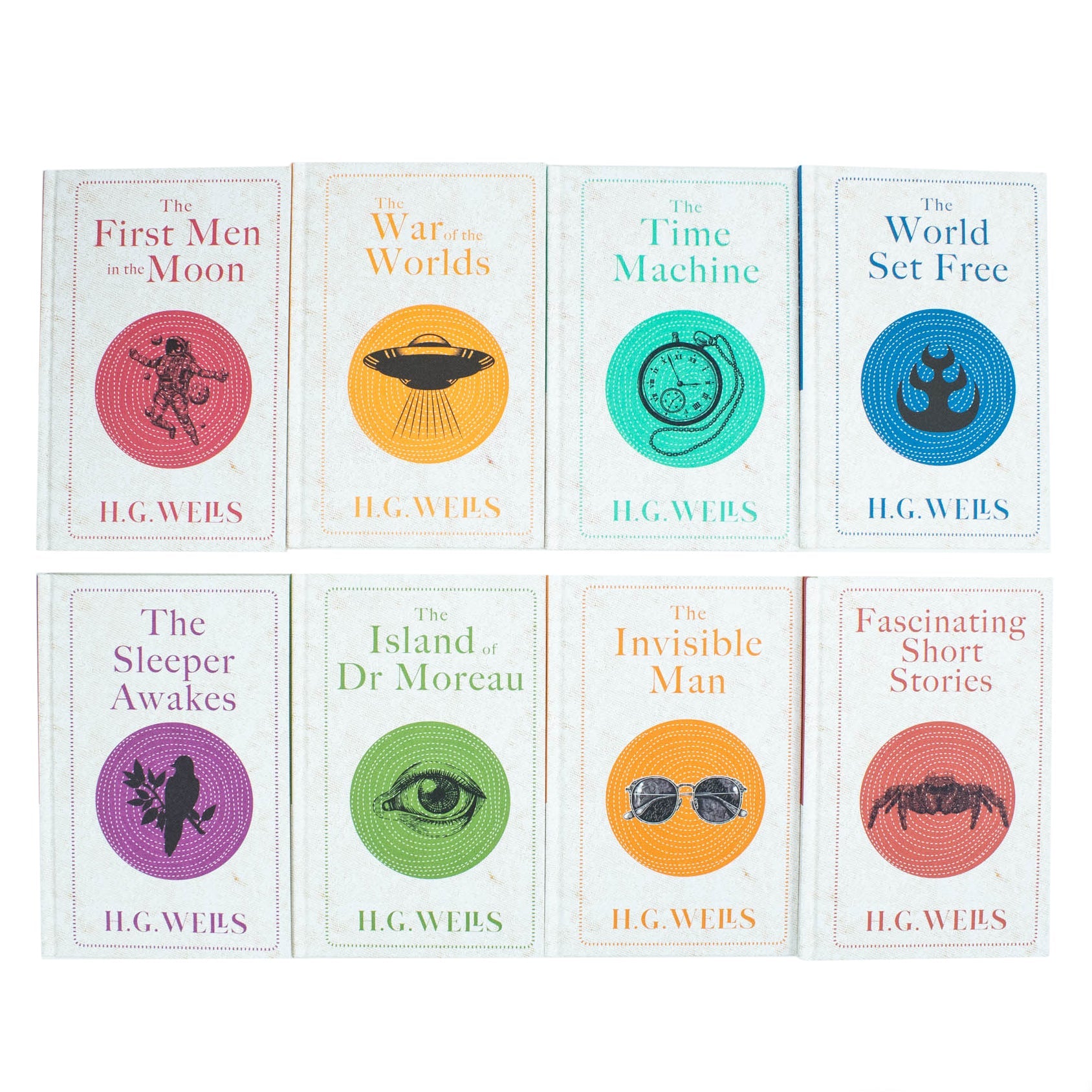 The Complete H.G. Wells 8 Books Hardback Collection Set - Classic Science Fiction Books Box Set by H.G. Wells - Must-Have Literature Collection