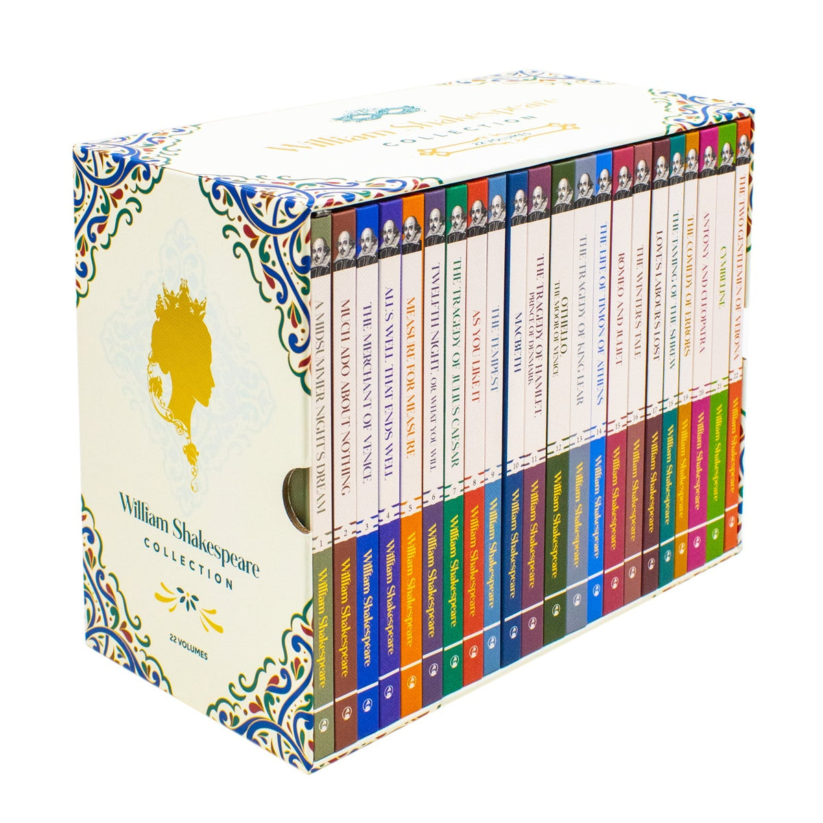 The William Shakespeare Complete Collection 22 Books Box Set (The Two Gentlemen of Verona, Macbeth, As You Like It & More!) | Hardcover