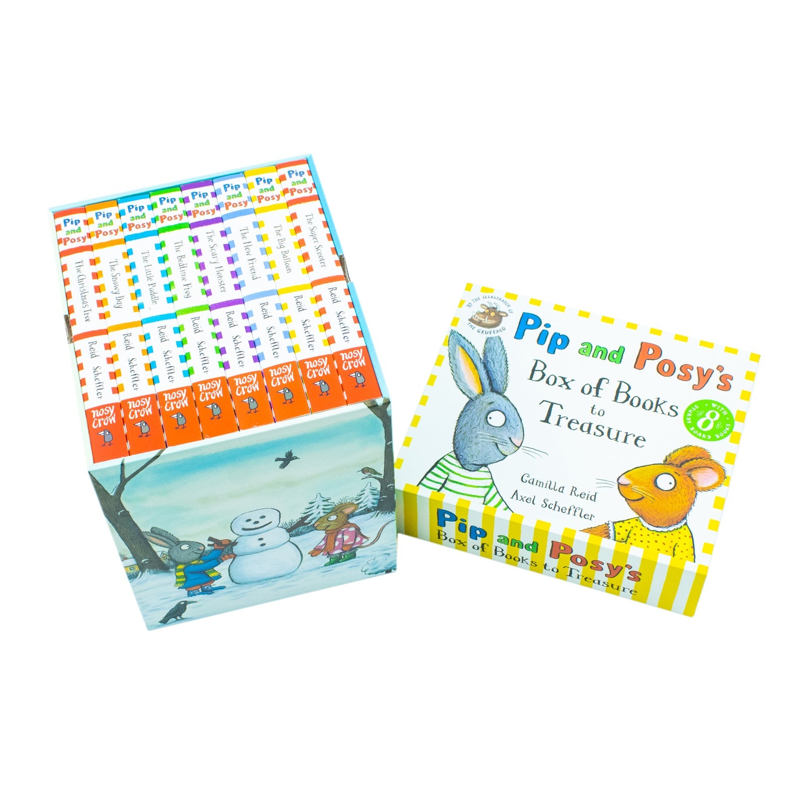 Pip and Posy's Box Set of 8 Books to Treasure - Everyday Toddler Adventures and help children learn about the values of friendship and kindness| Board Books