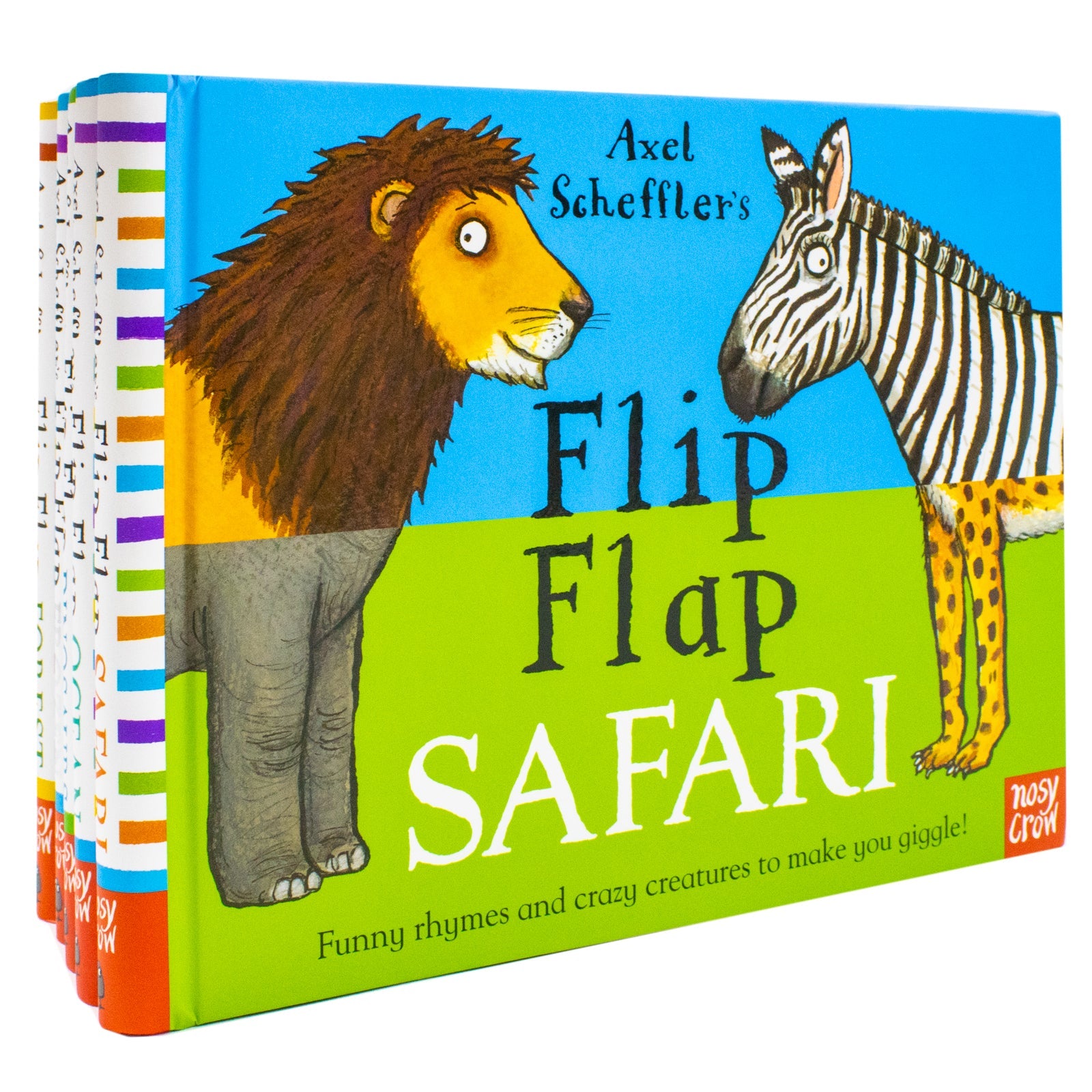 Axel Schefflers Flip Flap Series 5 Books Collection (6-10) (Safari, Ocean, Dinosaurs, Frozen, Forest) | Hardback