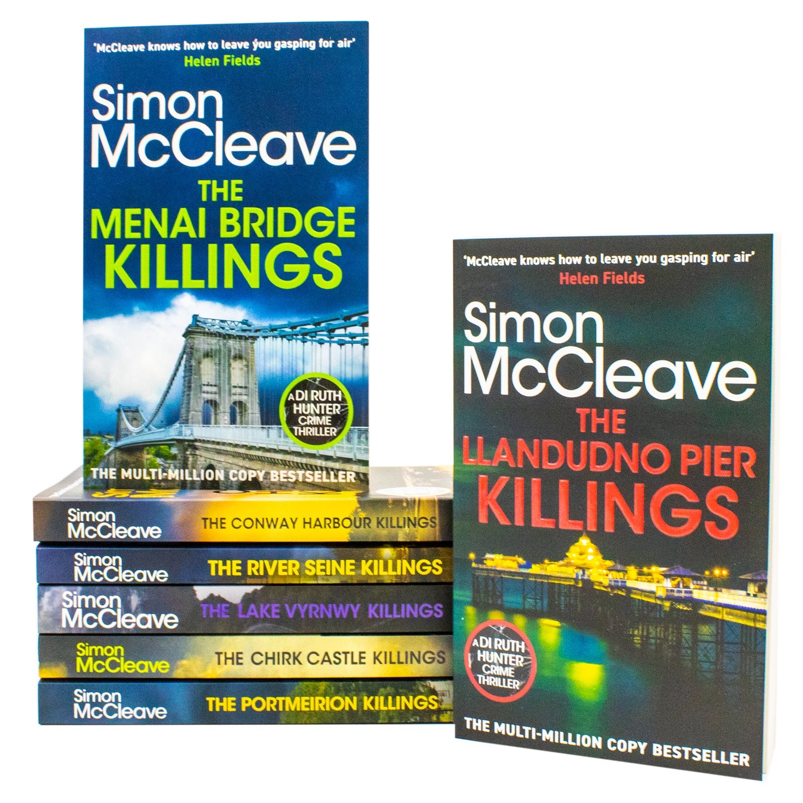 Simon Mccleave Series 8-14 Books Collection Set ( The River Seine, The Llandudno Pier, The Lake Vyrnwy, The Portmeirion, The Menai Bridge, The Conway Harbaour, The Chirk Castle)