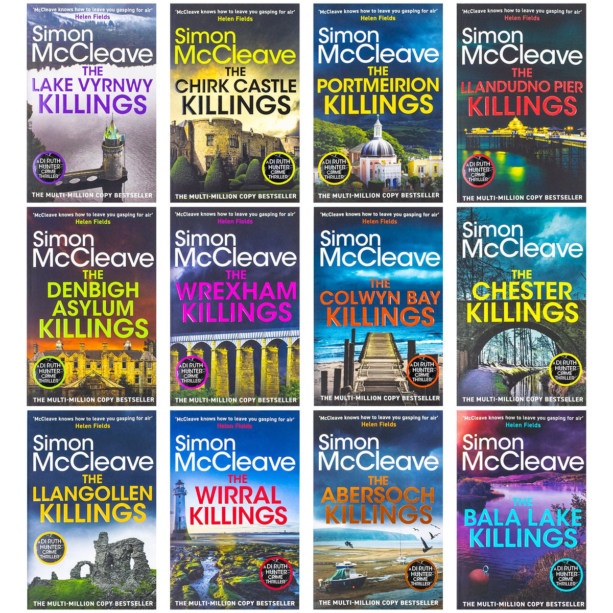 DI Ruth Hunter Series 1-12 Books Collection Set By Simon McCleave