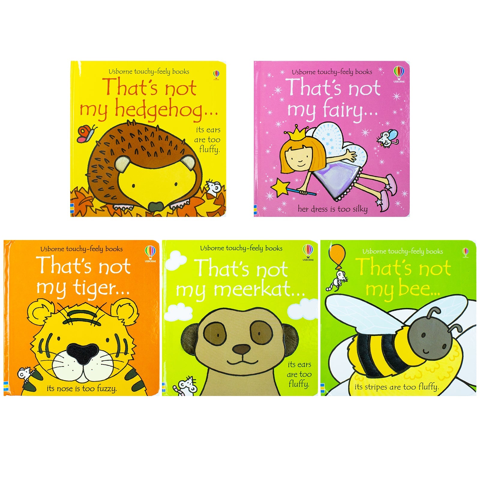 Usborne “That’s Not My” 5-Book Set by Fiona Watt | Touchy-Feely Board Books for Babies & Toddlers – Interactive, Sensory, Fun & Educational Reading