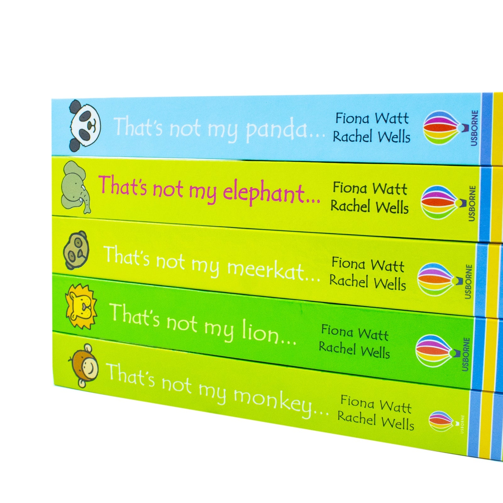 Usborne Touchy-Feely That's Not My Zoo Collection Set 3: Panda and Friends 5 Books Collection Set by Fiona Watt - Interactive Sensory Books for Toddlers