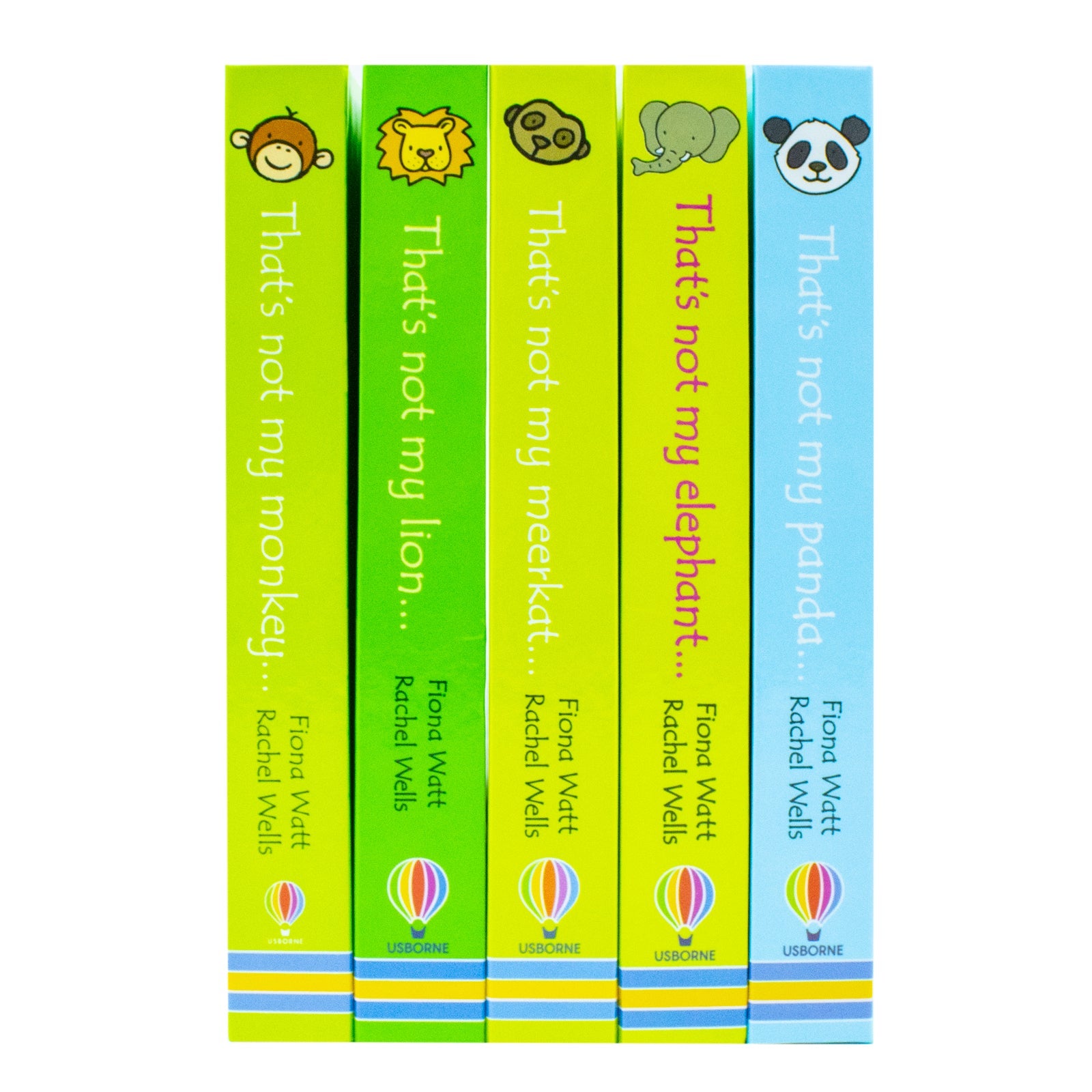Usborne Touchy-Feely That's Not My Zoo Collection Set 3: Panda and Friends 5 Books Collection Set by Fiona Watt - Interactive Sensory Books for Toddlers