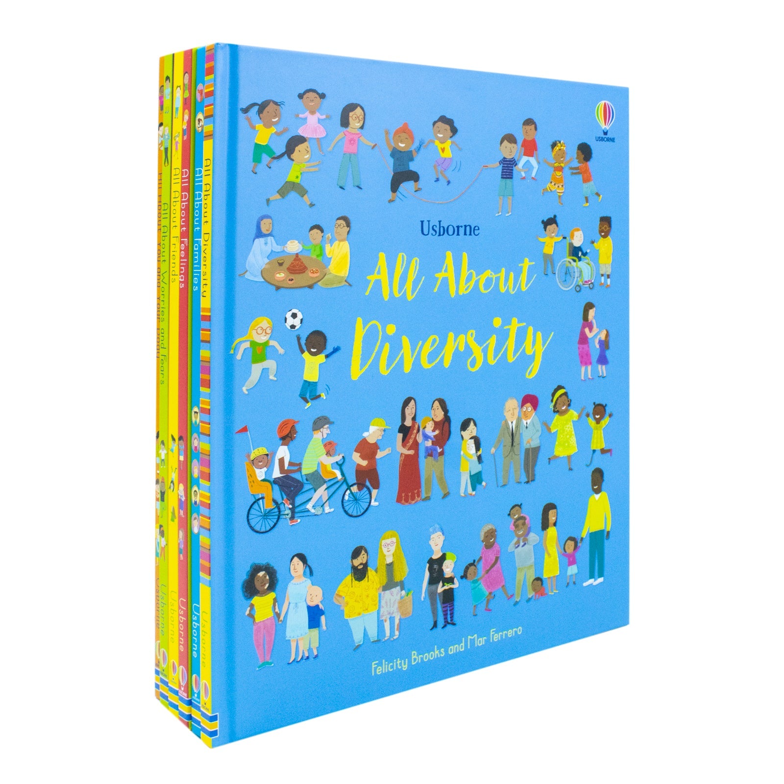 Usborne All About Feelings 6 Book Set by Felicity Brooks | Emotions, Families, Diversity, Friendship, Worries, Fears & Body Awareness for Children