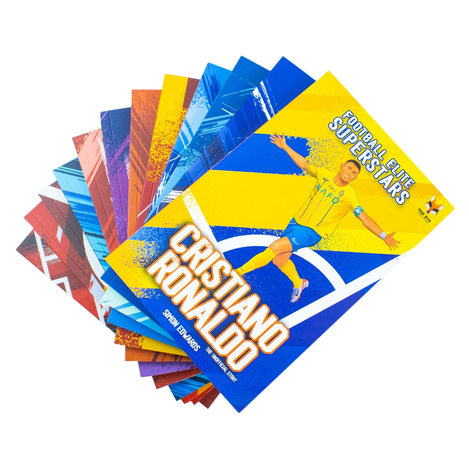 Football Elite Superstars 12 Books Box Set: Ronaldo, Messi, Salah, Harry Kane, Lamine Yamal, Kevin De Bryune, Kobbie Mainoo, Jack Grealish, Simmons, Wirtz, Palmer, Saliba