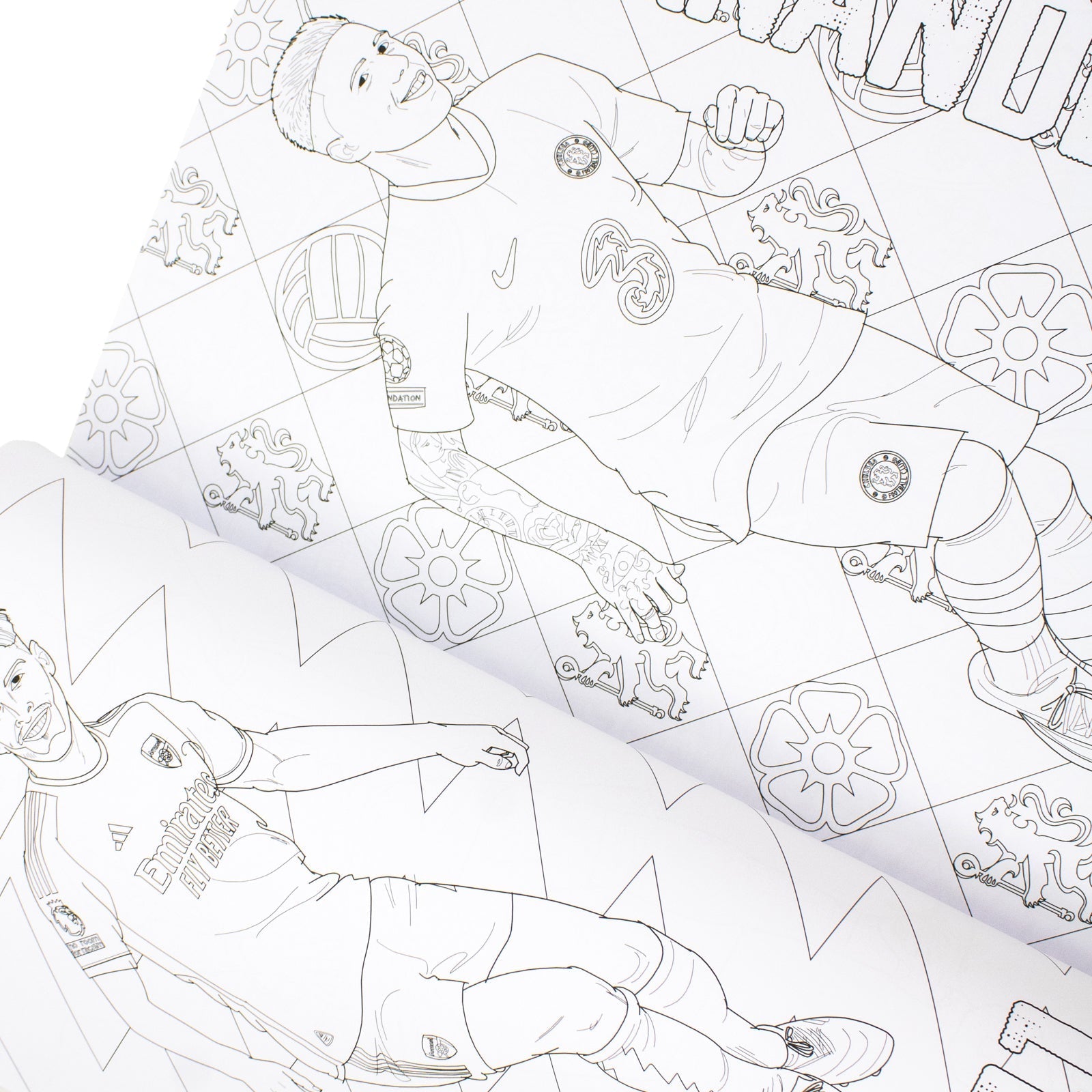 Football Superstars Colouring Book Featuring Ronaldo, Messi, Mbappe, Lamine Yamal, Declan Rice & Many More (Paperback)