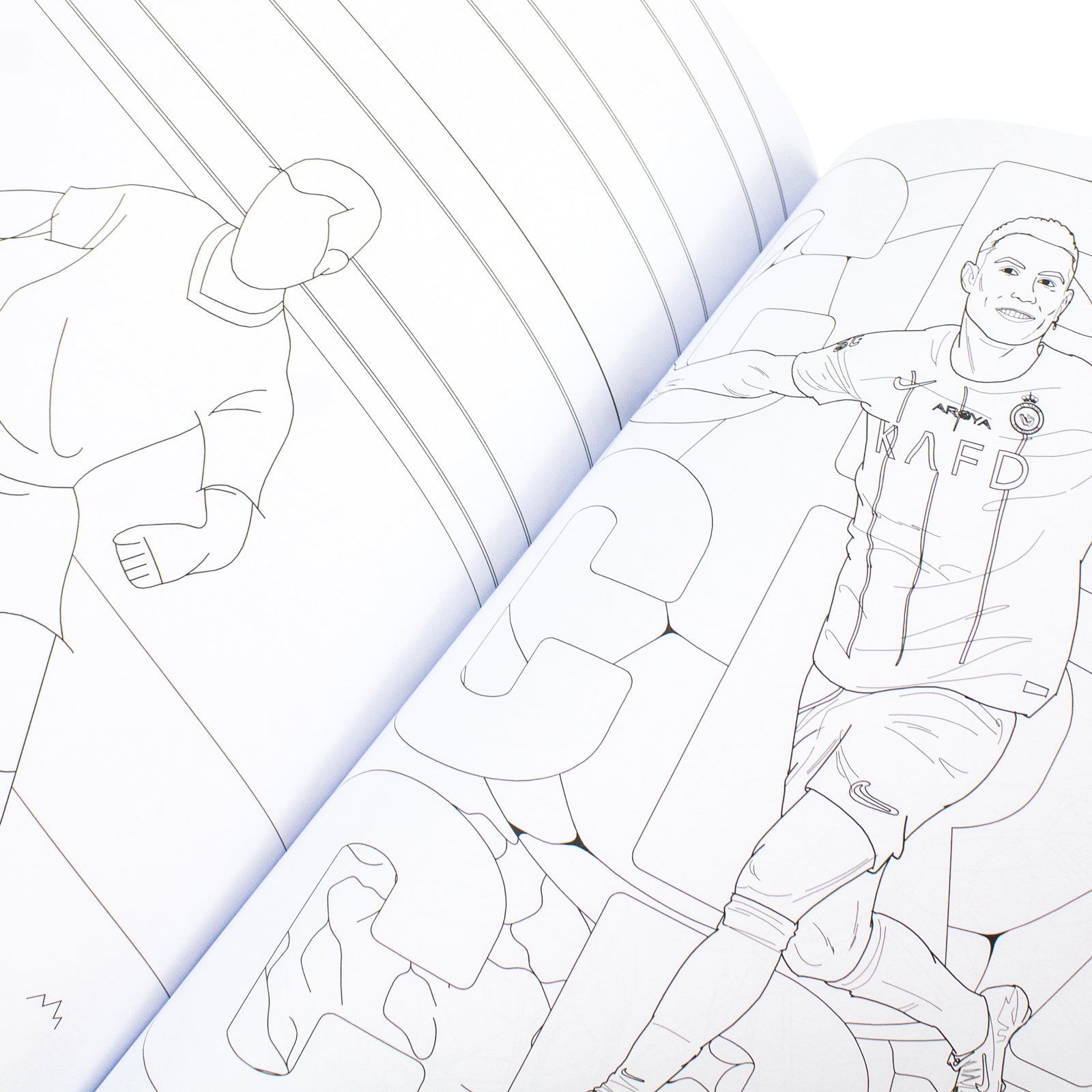 Football Superstars Colouring Book Featuring Ronaldo, Messi, Mbappe, Lamine Yamal, Declan Rice & Many More (Paperback)
