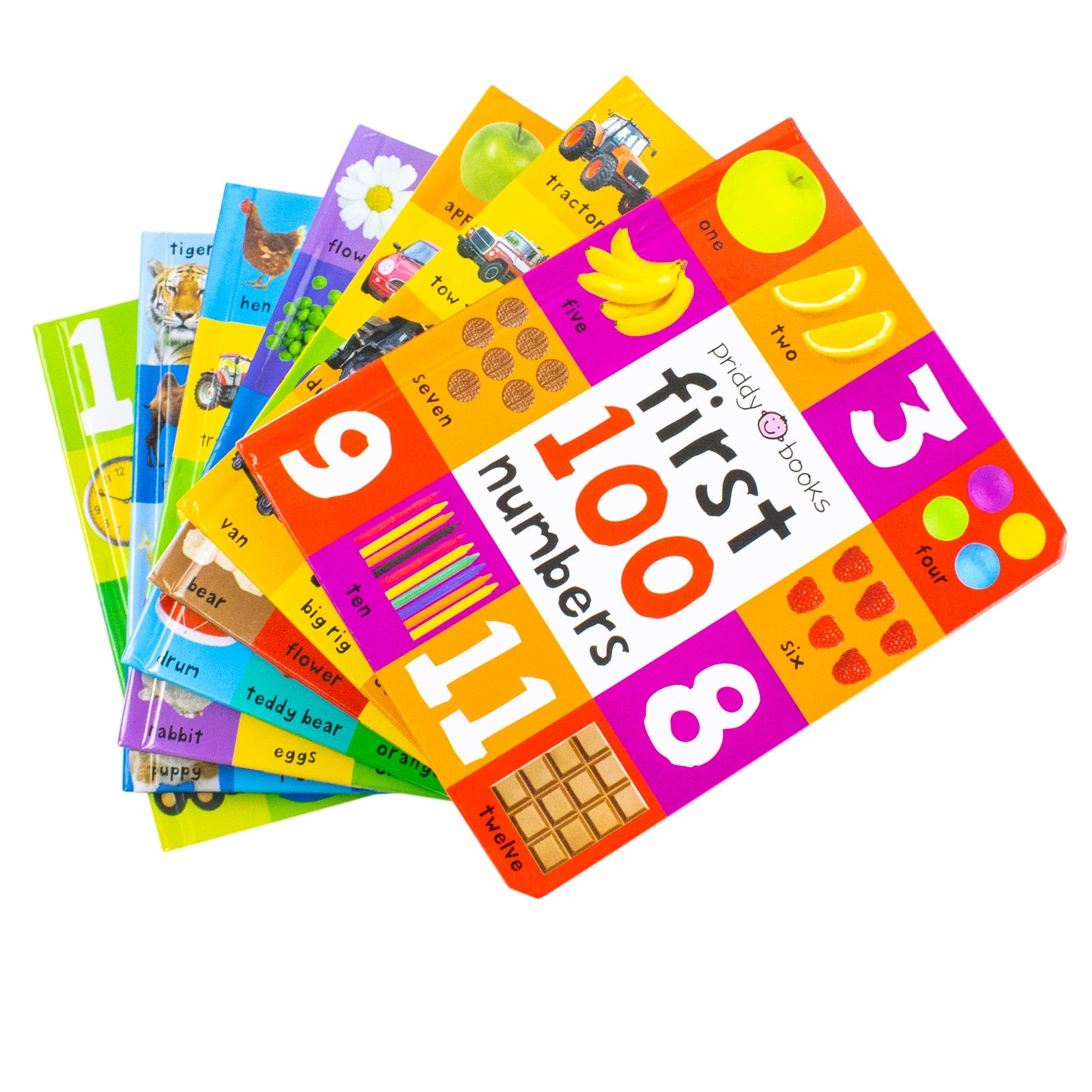 Priddy First 100 Library 7 Books Collection Box Set (Board Books)