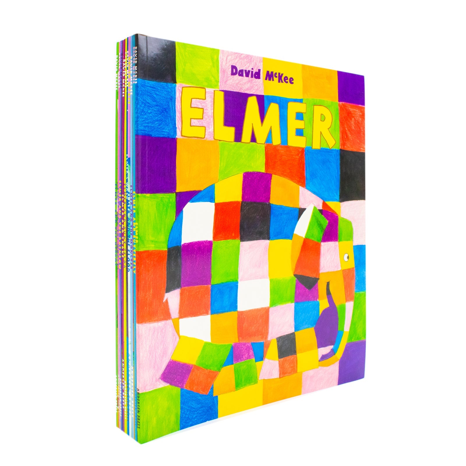 Elmer 10 Books Set Collection Children Picture Flats Illustrated Elephant David Mckee
