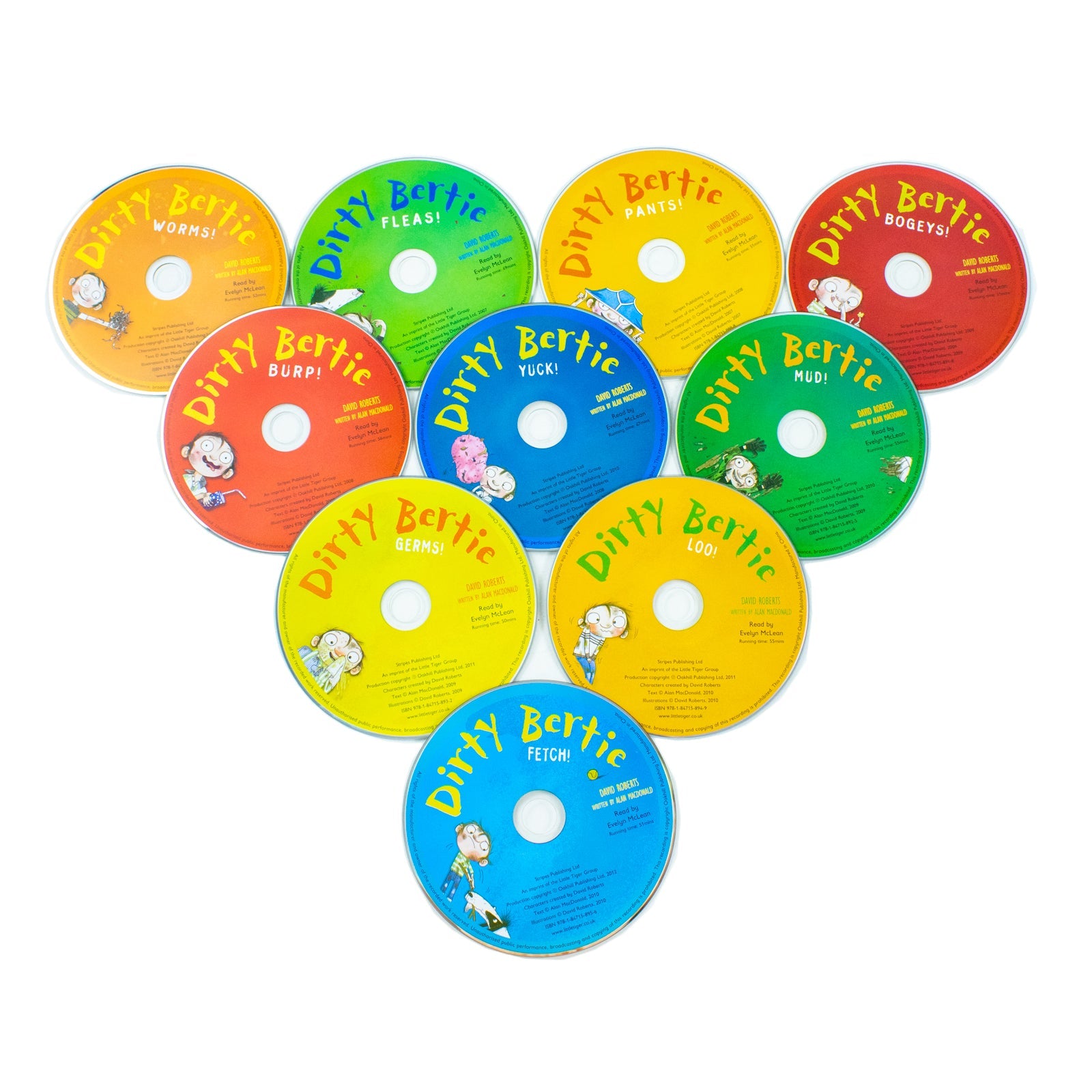 Dirty Bertie Audio Books Collection 10 CD Box Set David Roberts