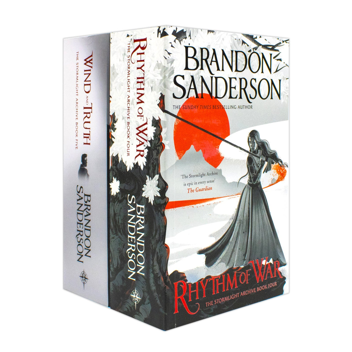 The Stormlight Archive Series (Book 4 and 5) by Brandon Sanderson 2 Books Collection Set (Wind And Truth [Hardback], Rhythm of War)