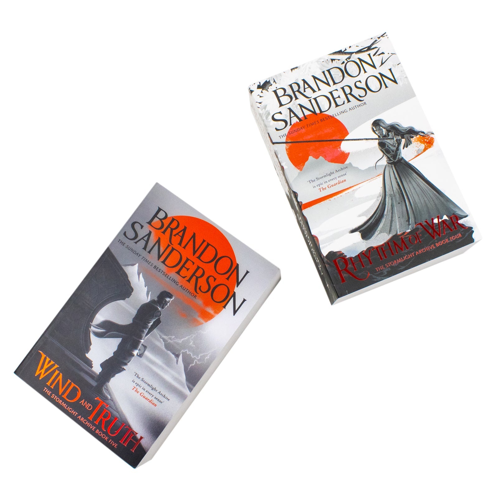 The Stormlight Archive Series (Book 4 and 5) by Brandon Sanderson 2 Books Collection Set (Wind And Truth [Hardback], Rhythm of War)