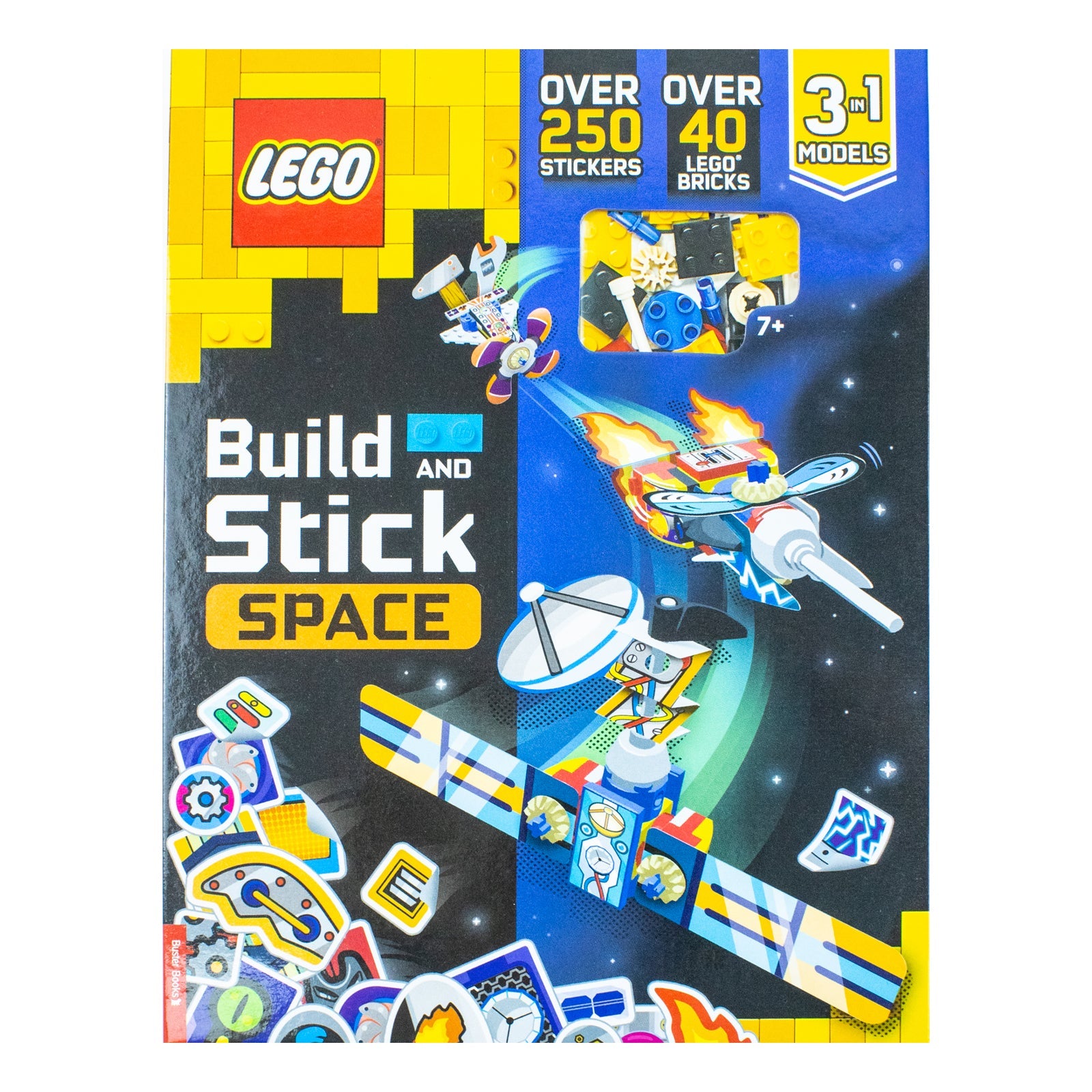 LEGO Books: Build and Stick: Space (includes LEGO bricks, book and over 250 stickers) (LEGO Build and Stick Activity Box)