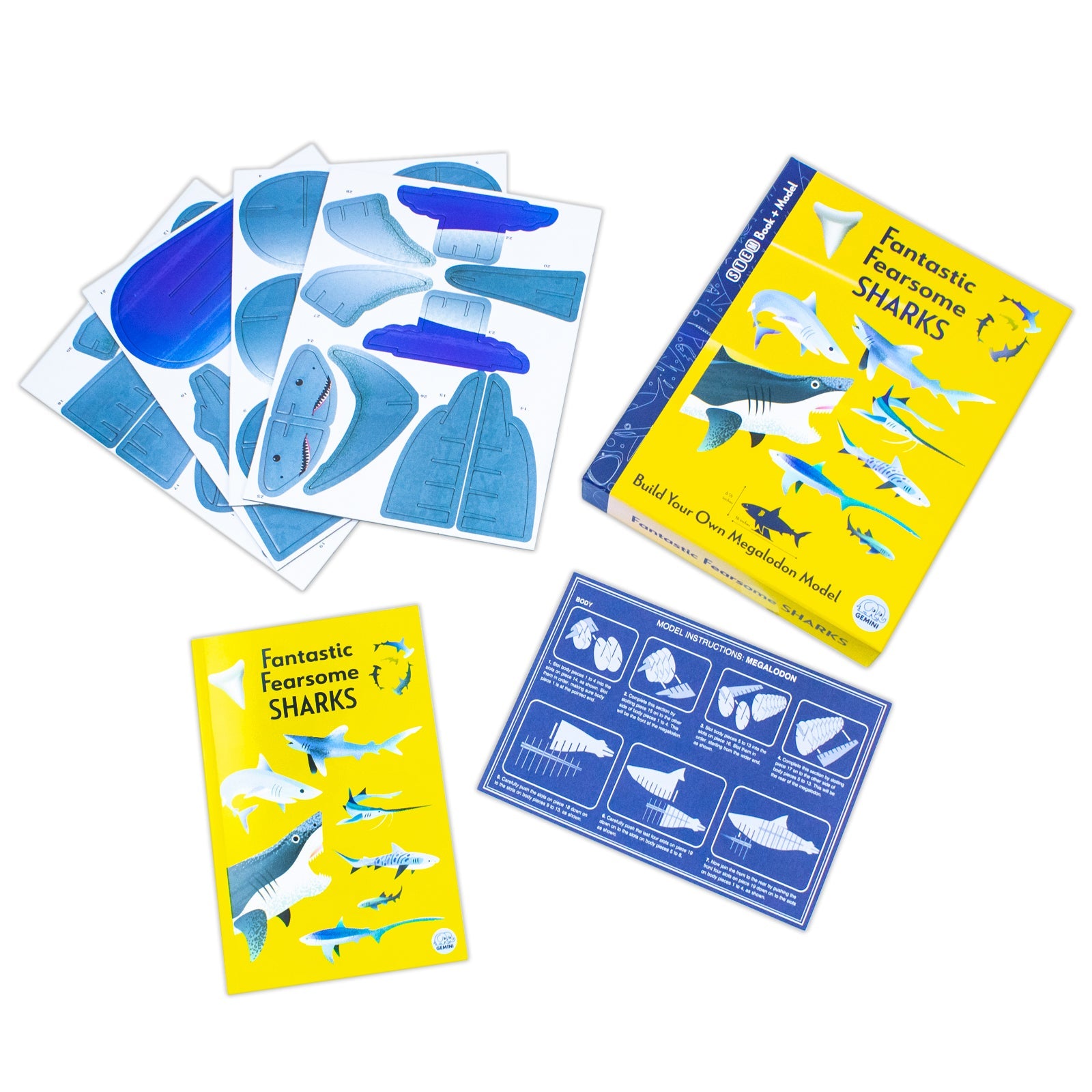 Fantastic Fearsome Sharks (Ignite STEM Book + Model Kit) Board Book By Kit Elliot