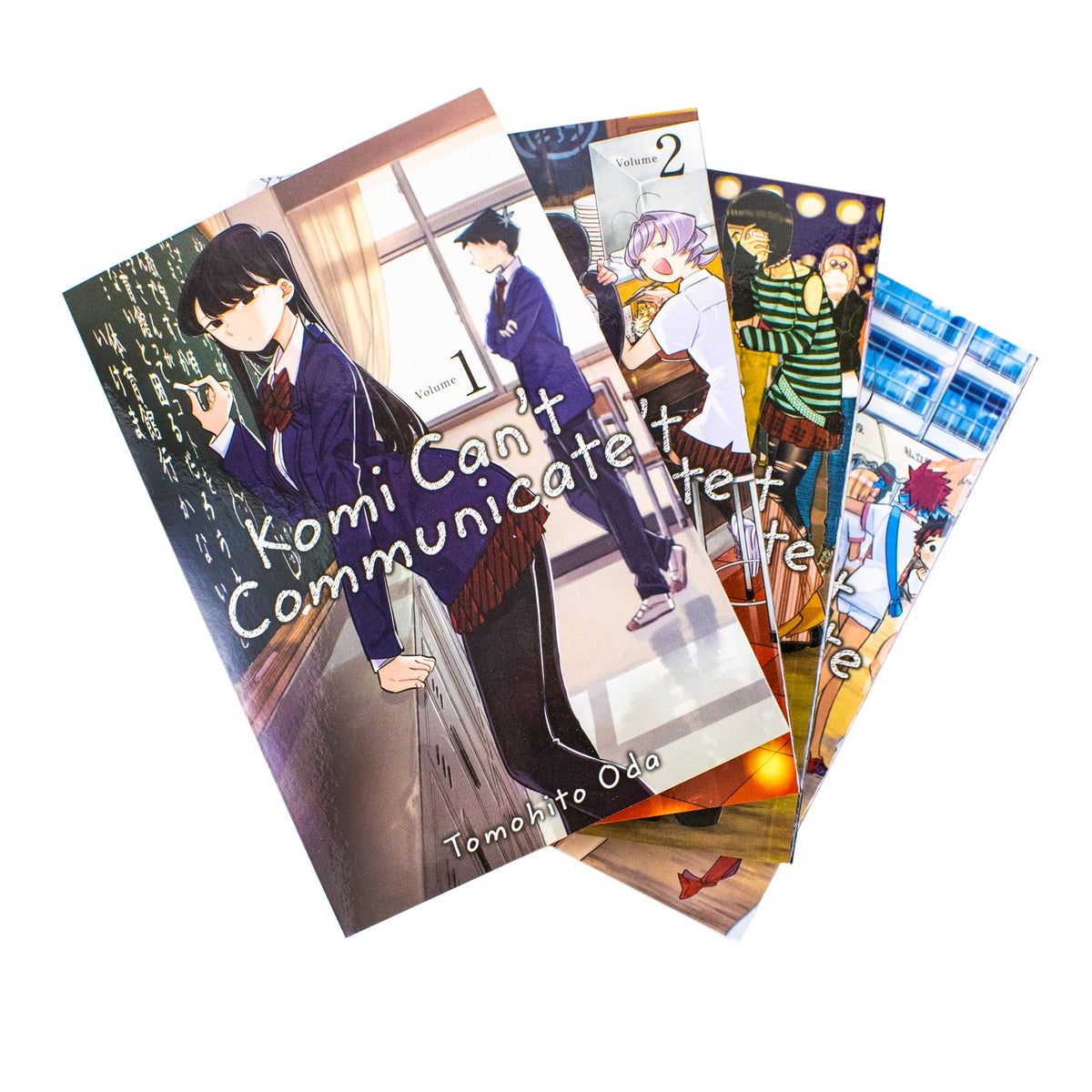Komi Can't Communicate Box Set Volumes 1-4 by Tomohito Oda (Includes double-sided poster) | Paperback