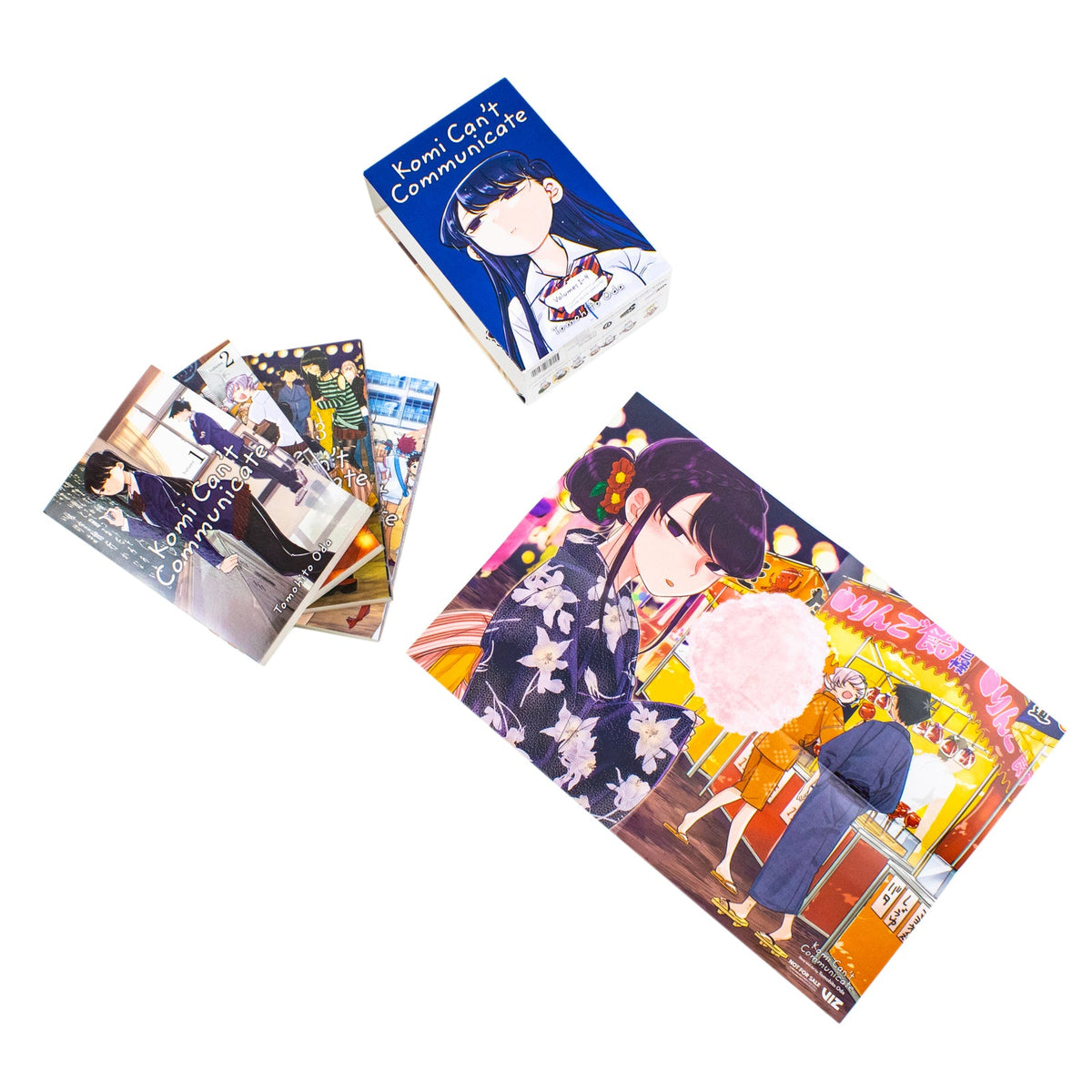 Komi Can't Communicate Box Set Volumes 1-4 by Tomohito Oda (Includes double-sided poster) | Paperback