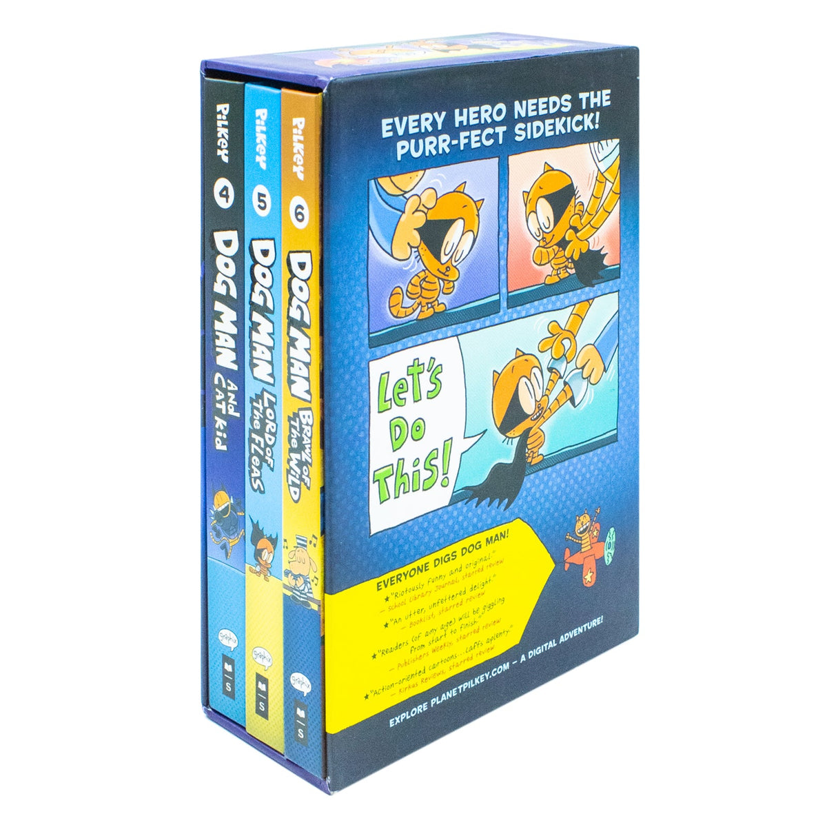 Dog Man & Cat Kid Collection Box Set (Books 4–6) by Dav Pilkey – Children's Comics Full of Adventure, Humor & Reading Fun for Kids Age 7+