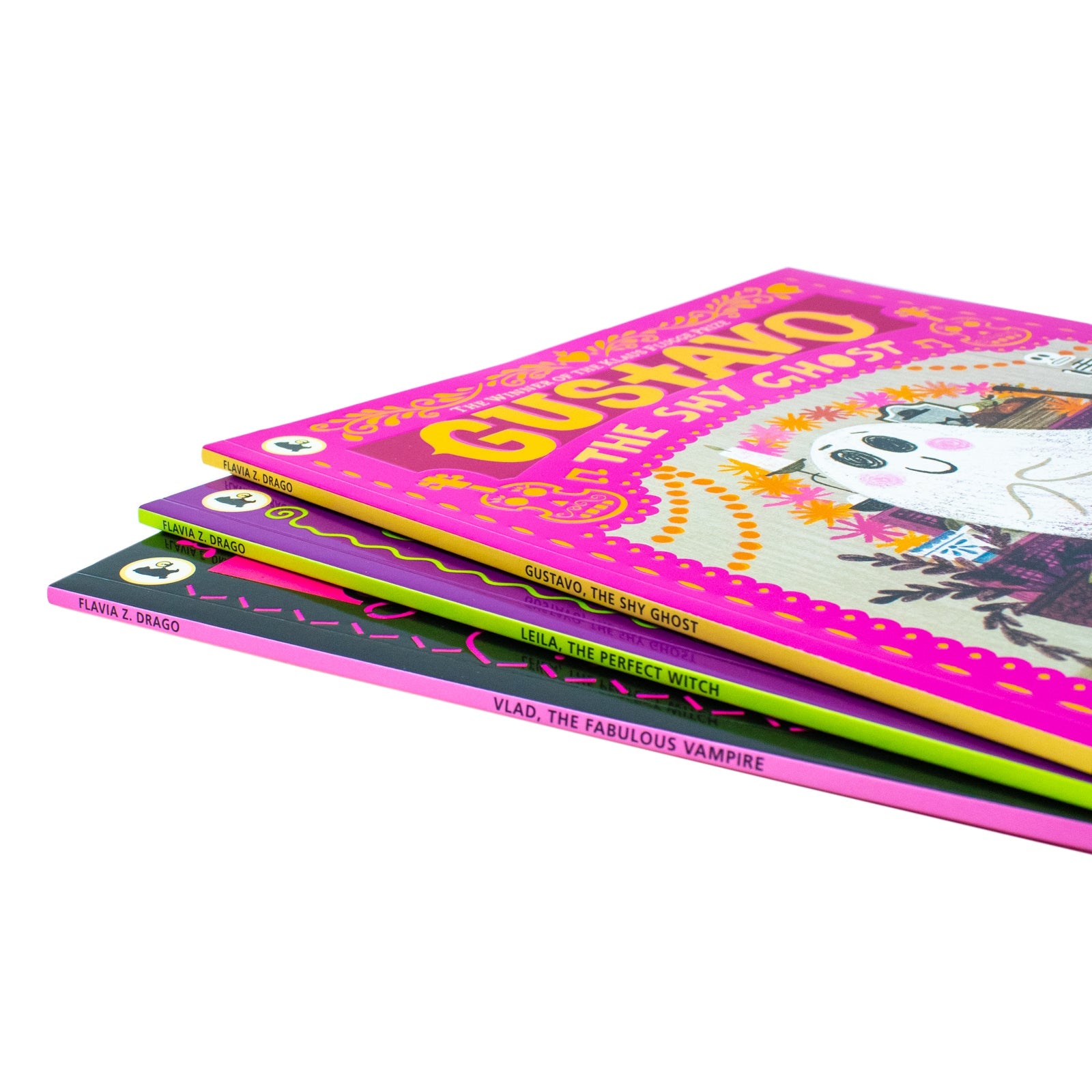 The World of Gustavo Series By Flavia Z. Drago 3 Books Collection Set (Gustavo-the Shy Ghost, Leila-the Perfect Witch & Vlad-the Fabulous Vampire