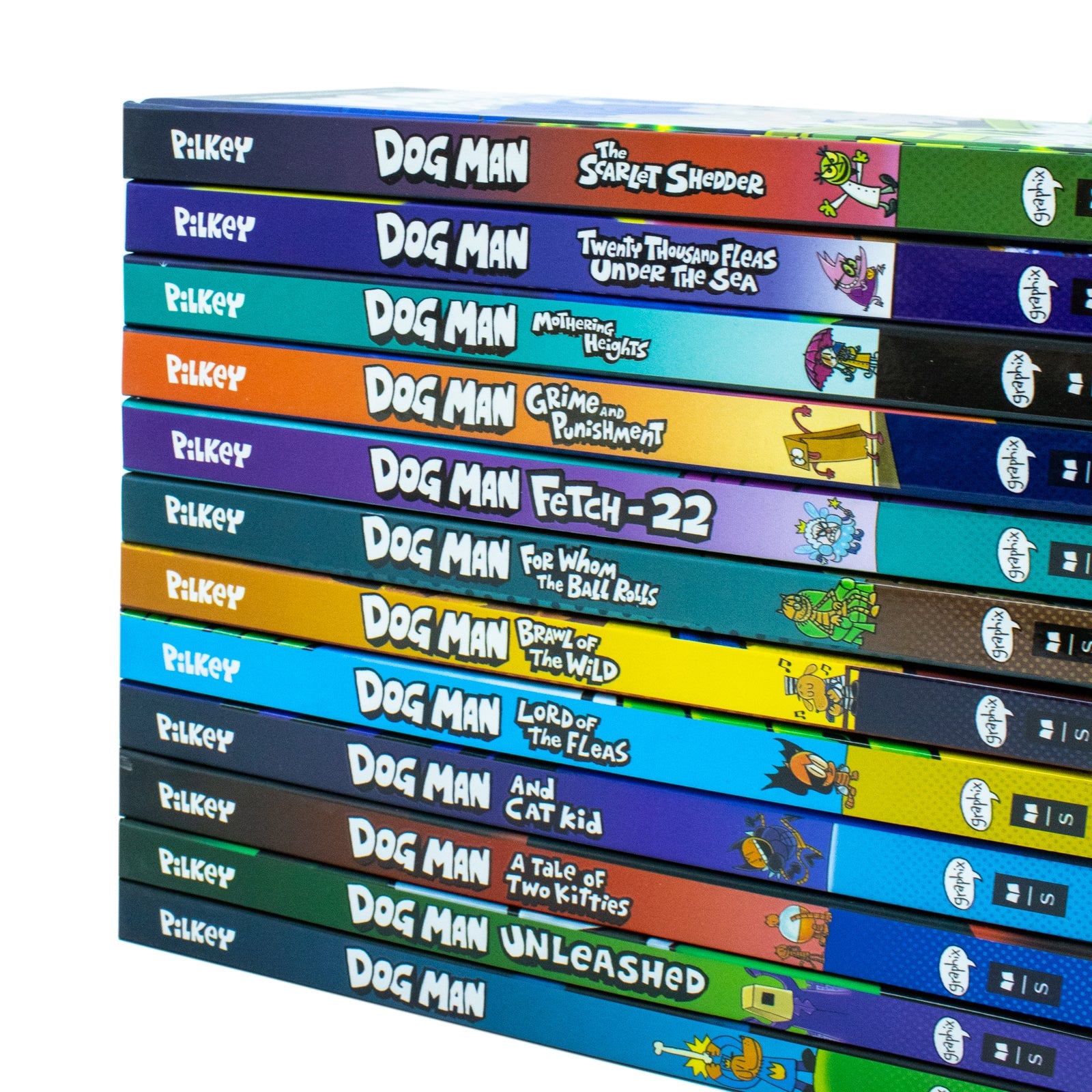 Dogman Series 1-12 Complete Books Set by Dav Pilkey