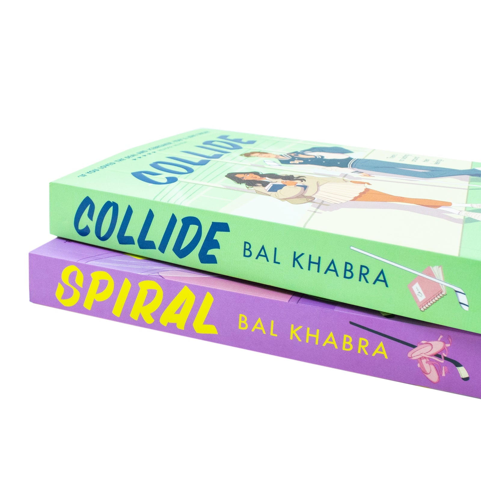 Off the Ice Series 2 Books Collection Set By Bal Khabra (Collide and Spiral)