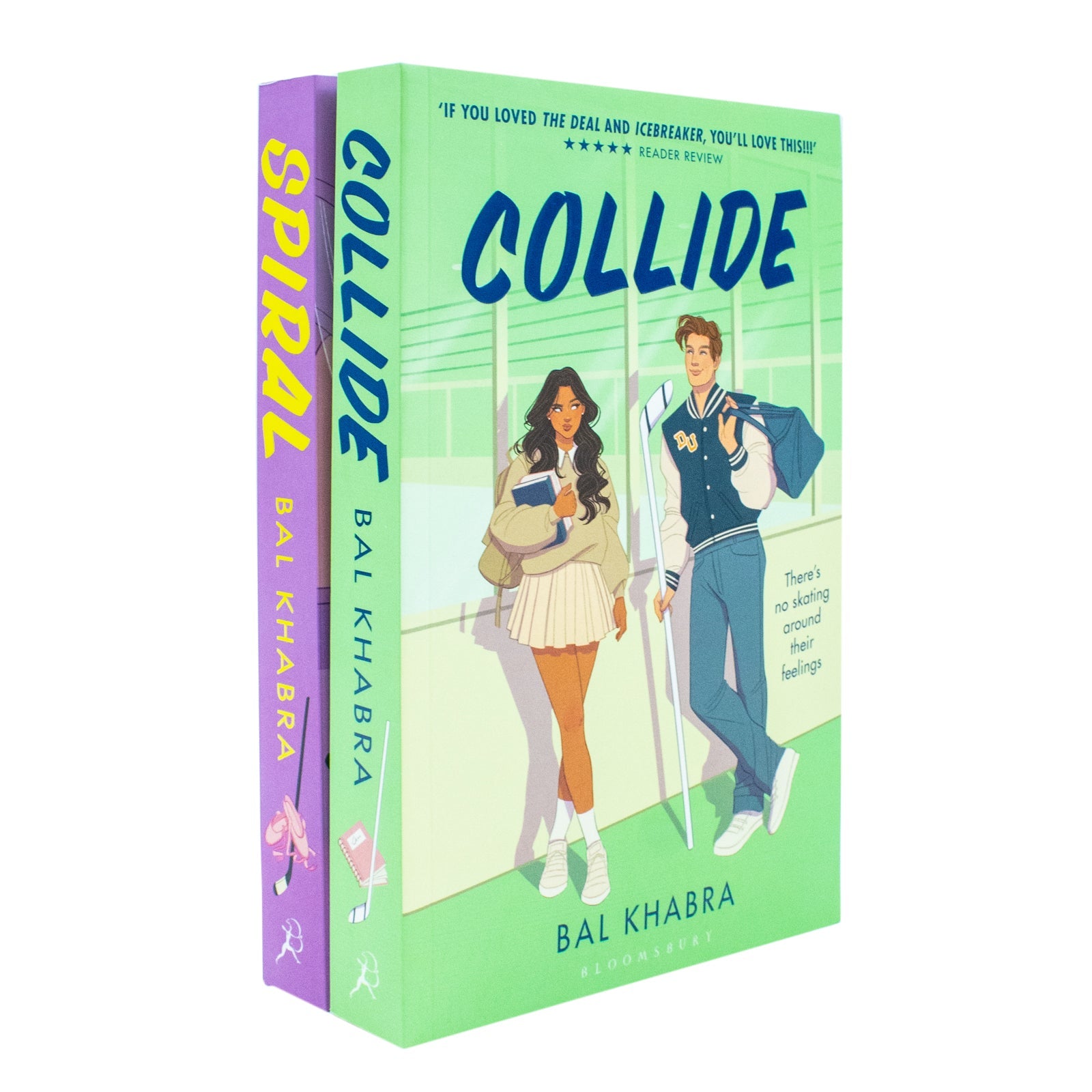 Off the Ice Series 2 Books Collection Set By Bal Khabra (Collide and Spiral)