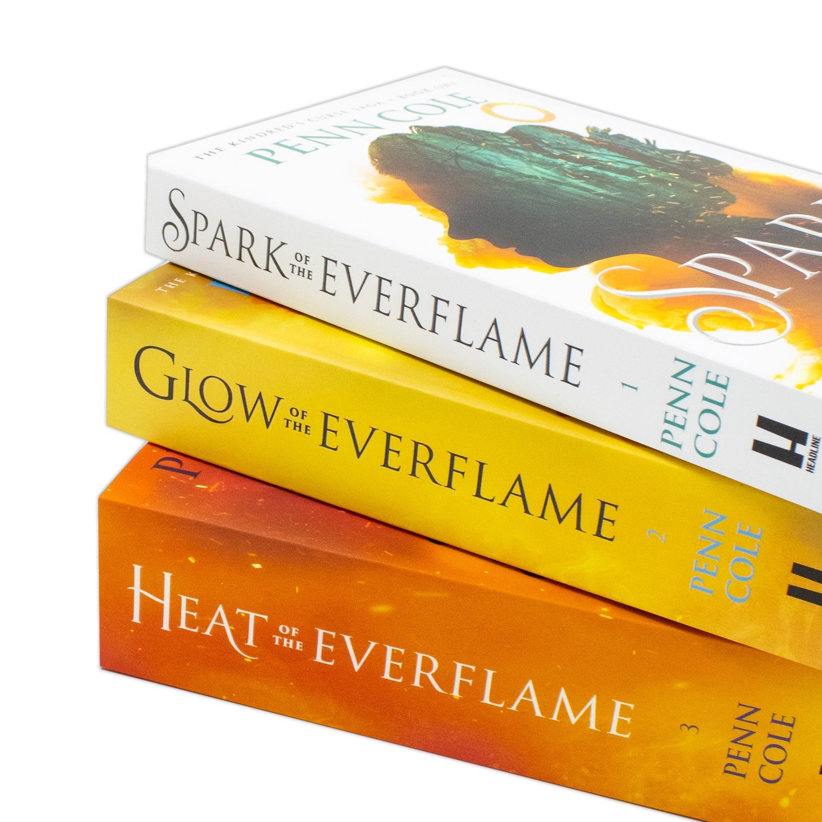 The Kindred's Curse Saga Collection 3 Books Set By Penn Cole(Glow of the Everflame, Spark of the Everflame and Heat of the Everflame)
