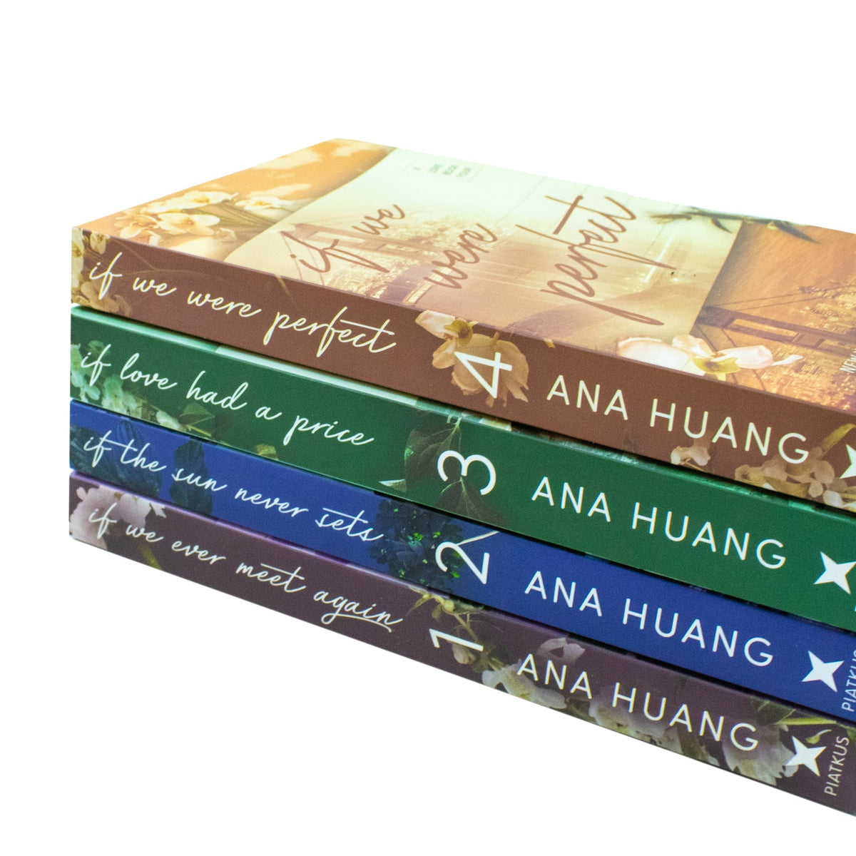 If Love Series by Ana Huang 4 Books Collection Set (If We Ever Meet Again, If the Sun Never Sets, If Love Had A Price, If We Were Perfect)